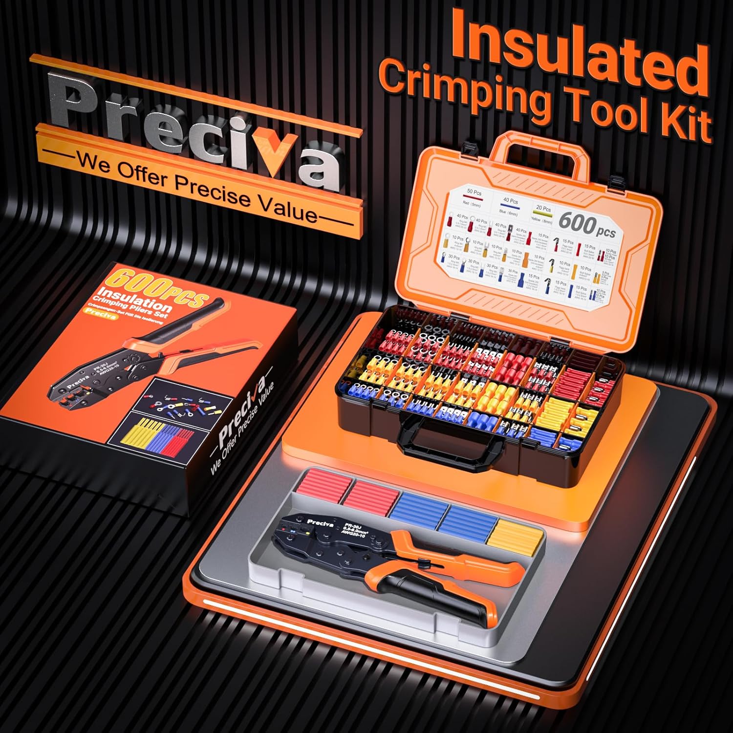 Detalle 2 de Preciva 600-Piece crimping tool set