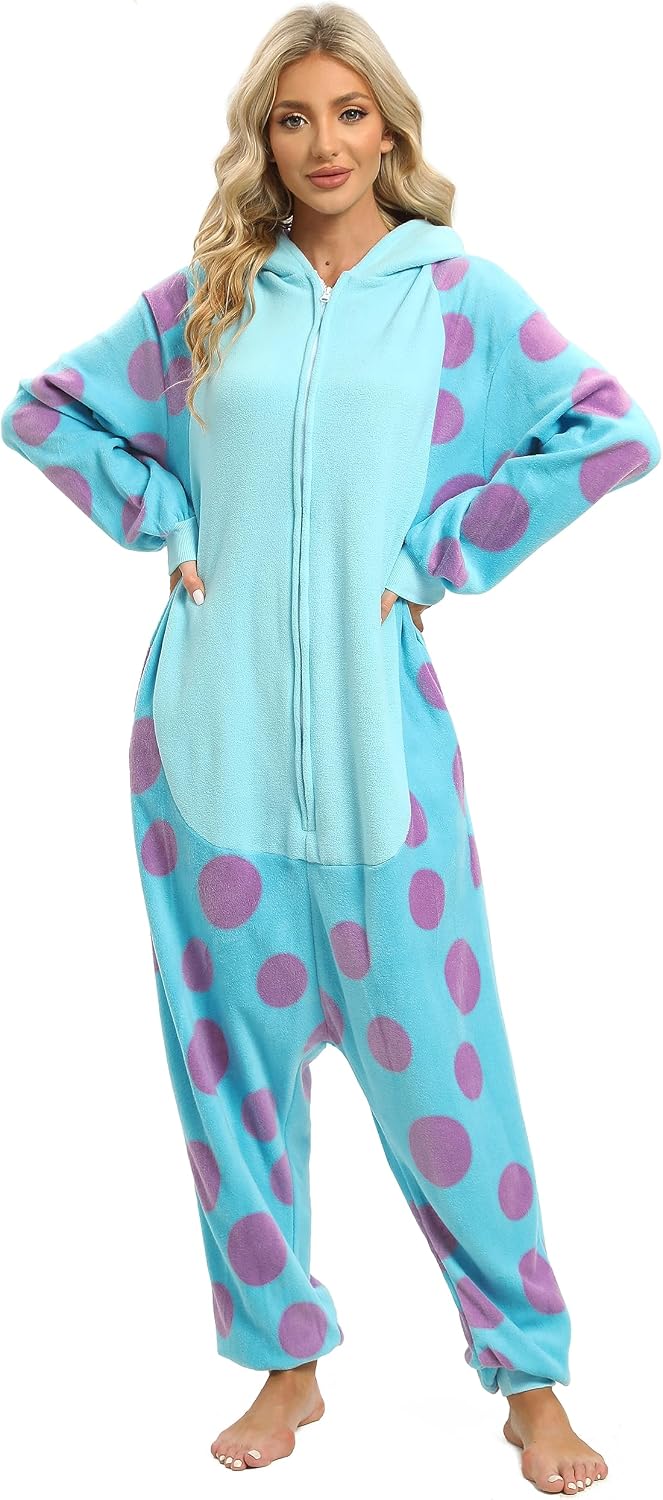 Thumbnail 6 de NAITOKE Halloween Adult Fleece Onesie Pajamas, Cartoon Cosplay Design