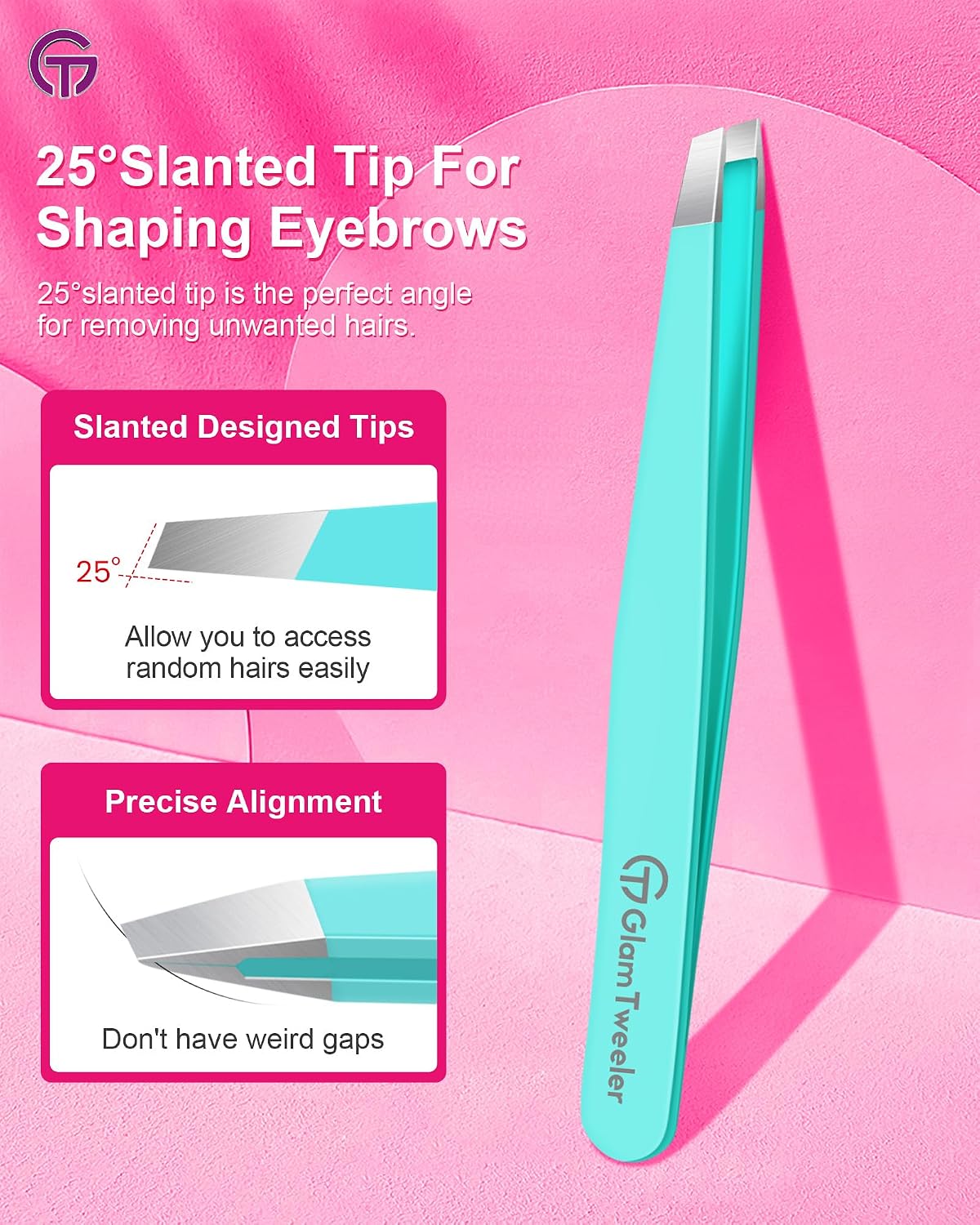 Detalle de GlamTweeler Expert 95.2mm precision tweezers