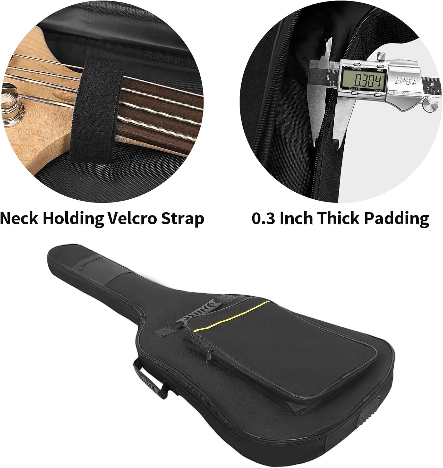 Thumbnail 4 de HOHIYO Bass Guitar Bag with 8mm padding, waterproof gig bag and pockets