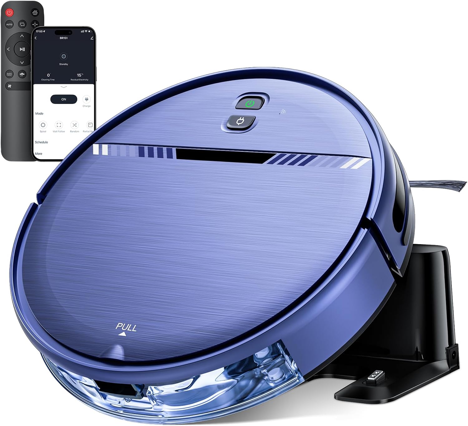 Detalle de iMartine BR151 Robot Vacuum and Mop with App Control and Pet Hair Cleaning