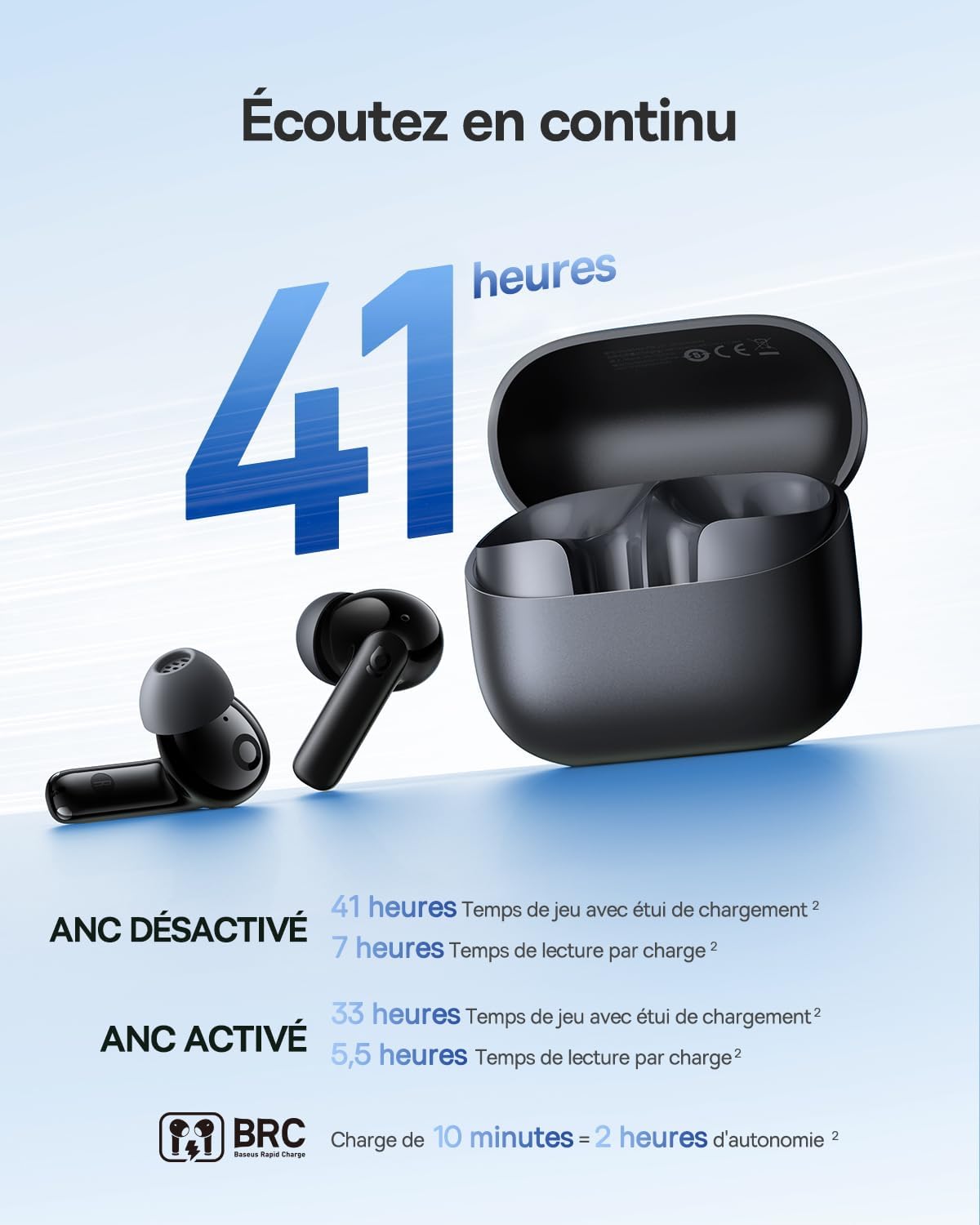 Thumbnail 4 de Baseus EP10 NC écouteurs Bluetooth 41H