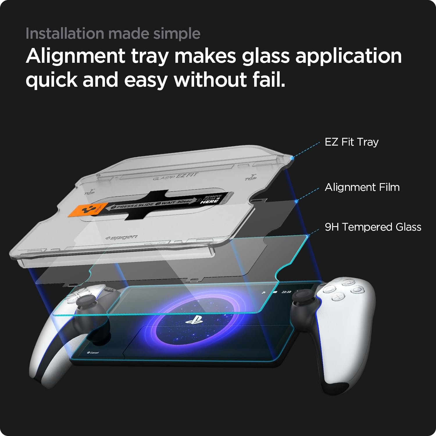Thumbnail 1 de Spigen Glas.tR EZ Fit Protector Pantalla para PlayStation