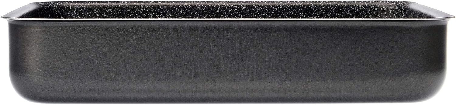 Detalle 2 de ALLUFLON Tradition Italy aluminiowe naczynie do lasagne, czarne, 42 × 29,5 × 7,5 cm