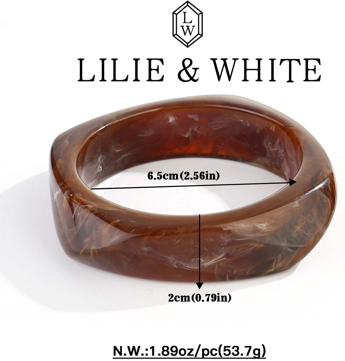 Thumbnail 4 de LILIE&WHITE Bracelet Résine Jonc Élégant