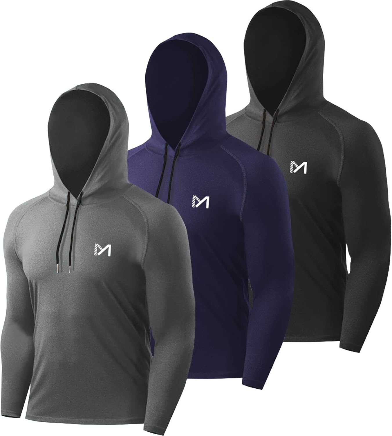 Detalle de MEETYOO Tee Shirt Homme à manches longues – Baselayer textile pour Running et Fitness