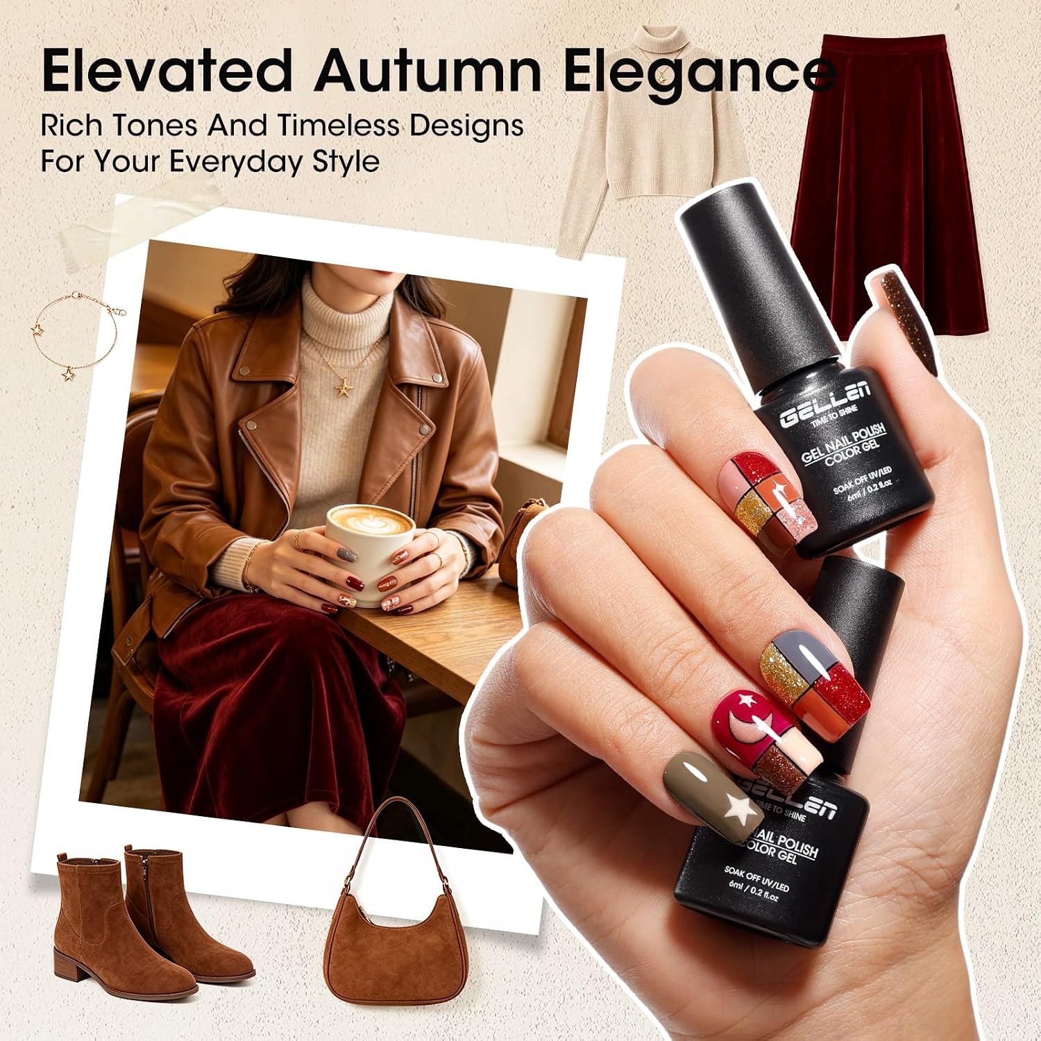 Detalle 2 de GELLEN Gel Nail Polish Set 24-Piece