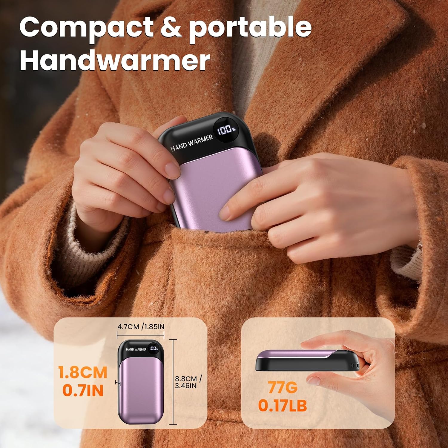 Thumbnail 4 de Magnetic Electric Hand Warmers 6000mAh