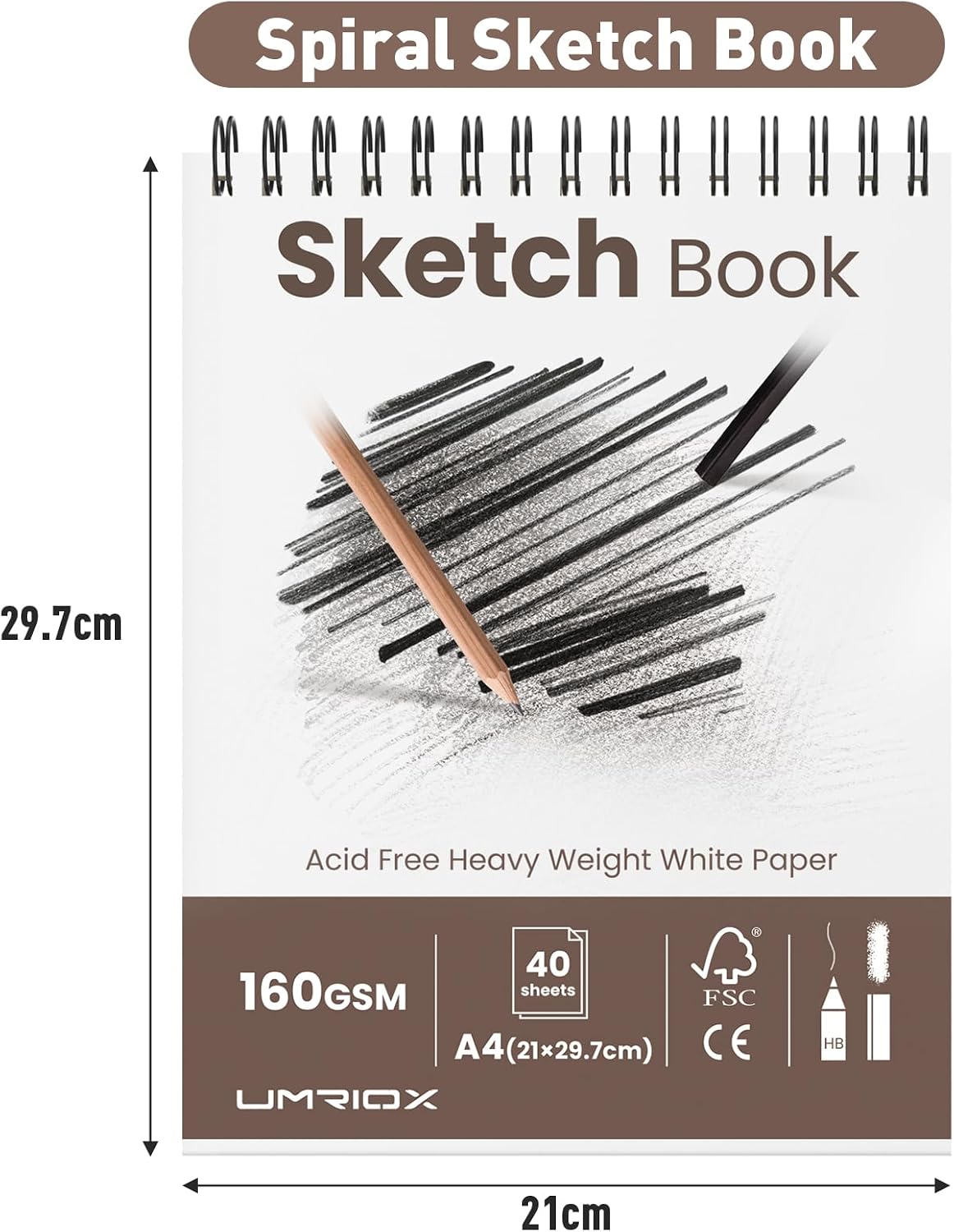Thumbnail 1 de Umriox A4 Sketchbook 2-Pack