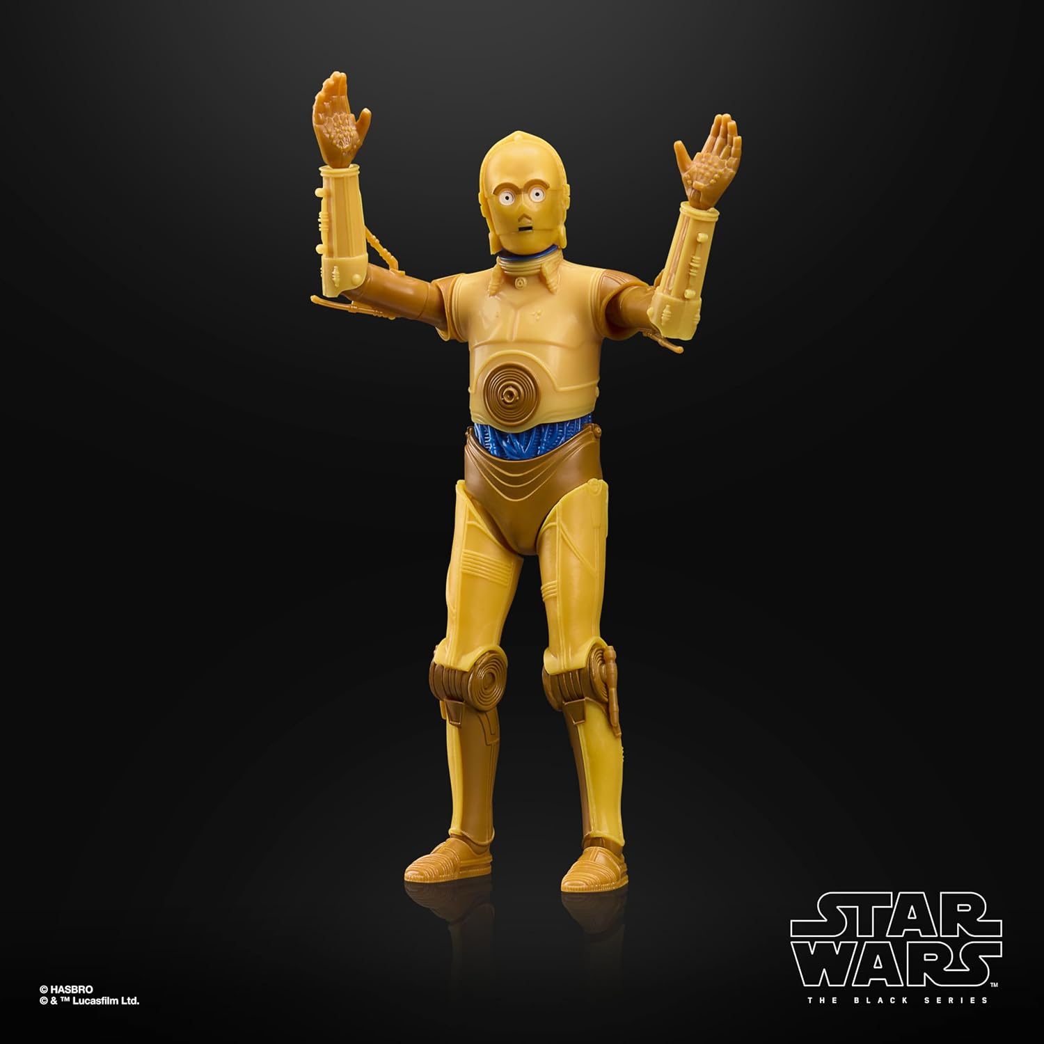 Detalle de ハズブロ STAR WARS ブラックシリーズ G3226 C-3PO 15 cmアクションフィギュア、可動・コレクターズコイン付き