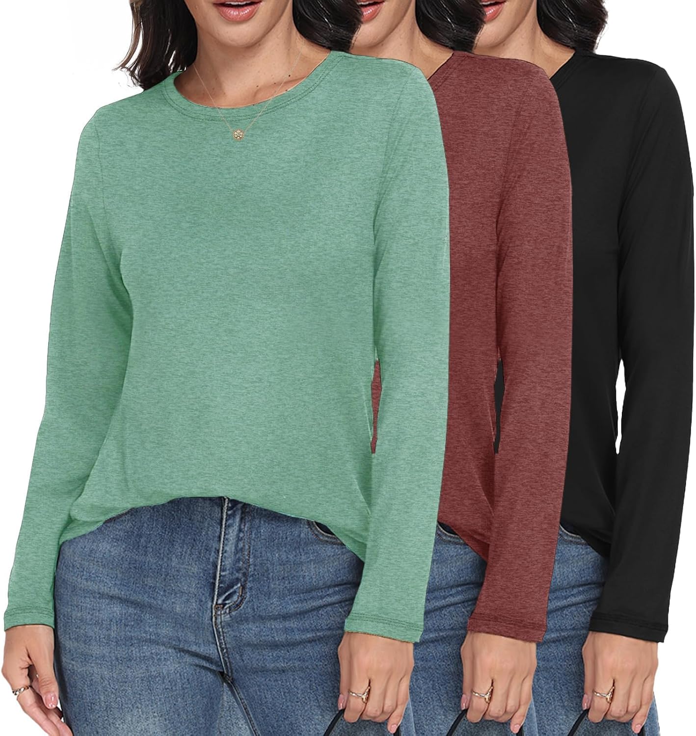 Thumbnail 5 de GAYHAY 3-Pack Long Sleeve Shirts for Women