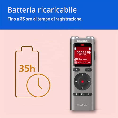 Thumbnail 8 de PHILIPS DVT2075 VoiceTracer: registratore audio con microfoni stereo e AI Sembly in prova
