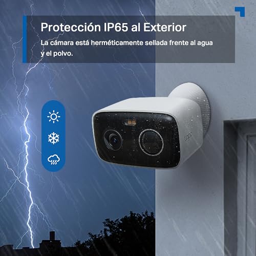 Detalle de Tapo C400: Cámara de Vigilancia WiFi Exterior con Batería 5200 mAh y 1080p