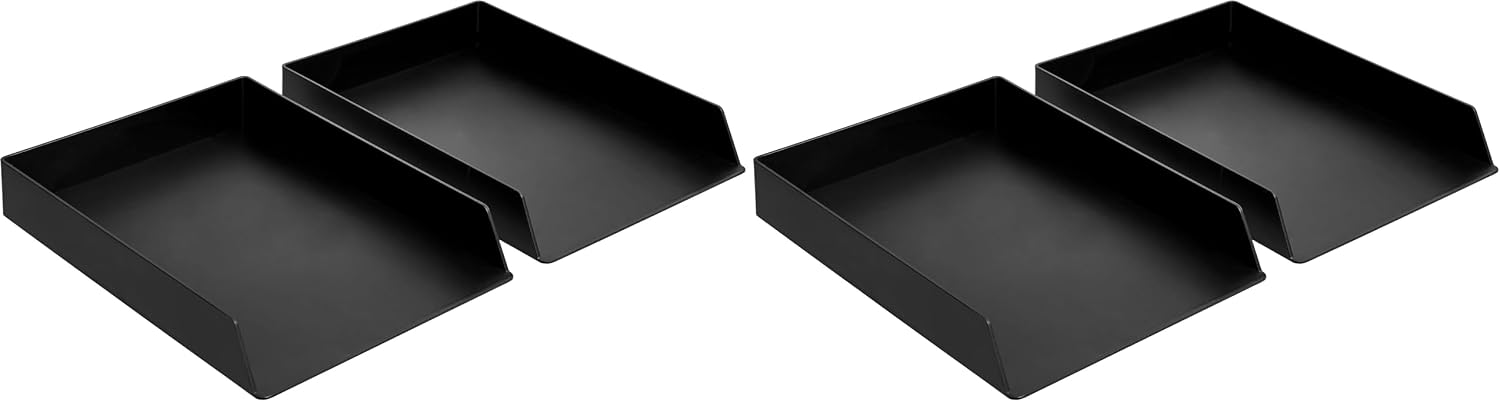 Thumbnail 6 de Amazon Basics Rectangular Plastic Desk Organizer – 2-Pack (Letter Size)