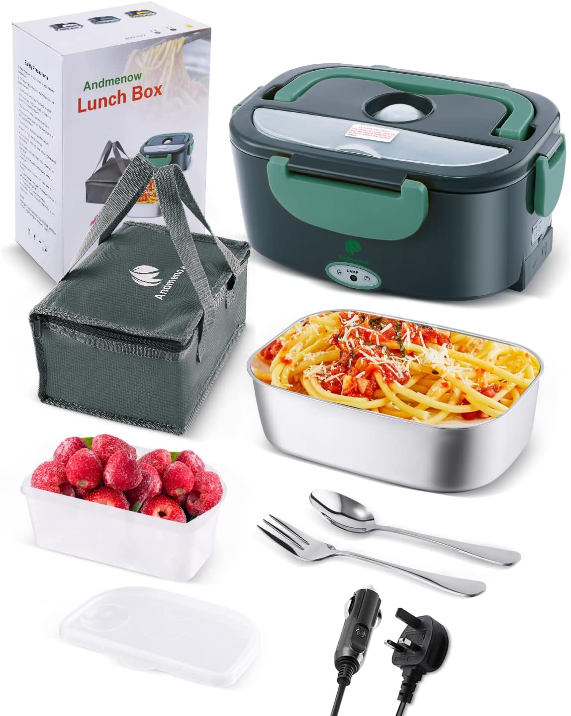 Detalle de Andmenow 80W Electric Lunch Box Portable 🍱