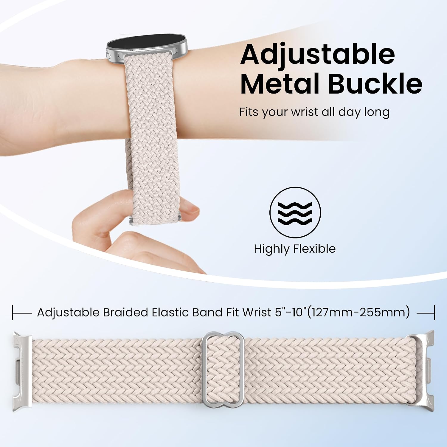 Detalle de Stretchy nylon Galaxy Watch straps