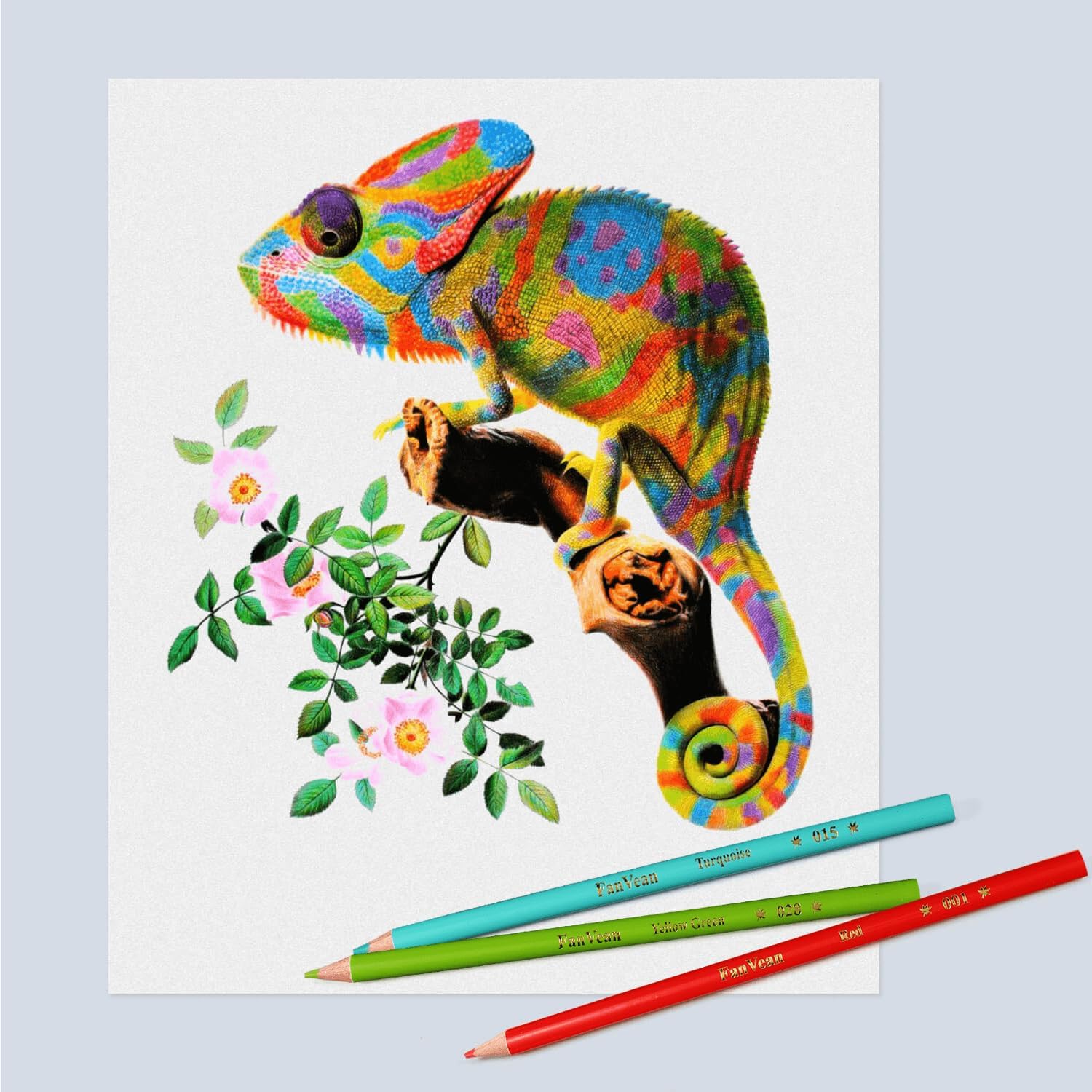 Thumbnail 6 de FanVean 101 Colored Pencils, 50 Colors, Soft Core, Pre-Sharpened