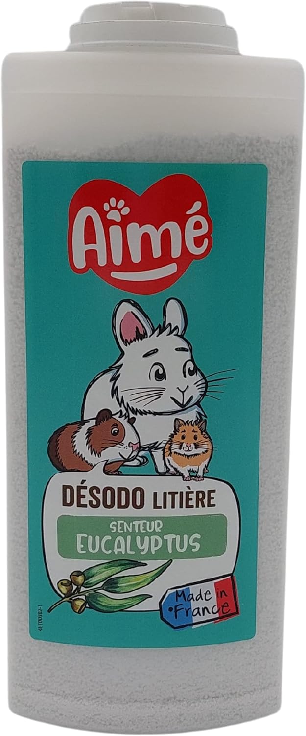 Aimé Deodorante per Lettiera Roditore Anti Odore 700 ml con Granuli Assorbitori di Odori in Tobermorite