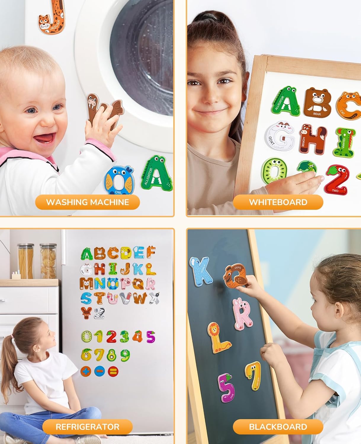 Thumbnail 5 de JoyCat Wooden Alphabet Magnets 26 letters 🔤
