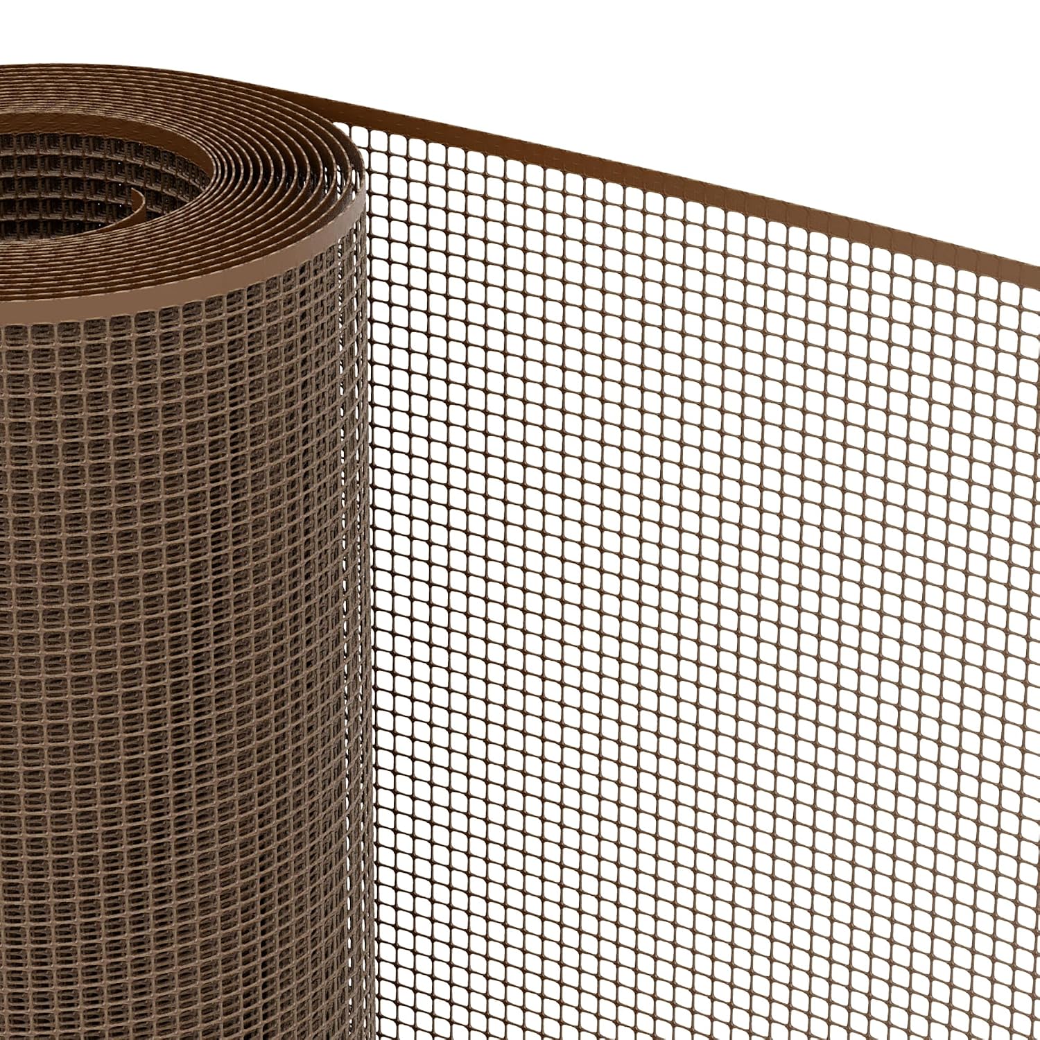 Detalle 2 de TENAX QUADRA 10 – brązowa siatka ochronna z HDPE, 1,00 × 10 m