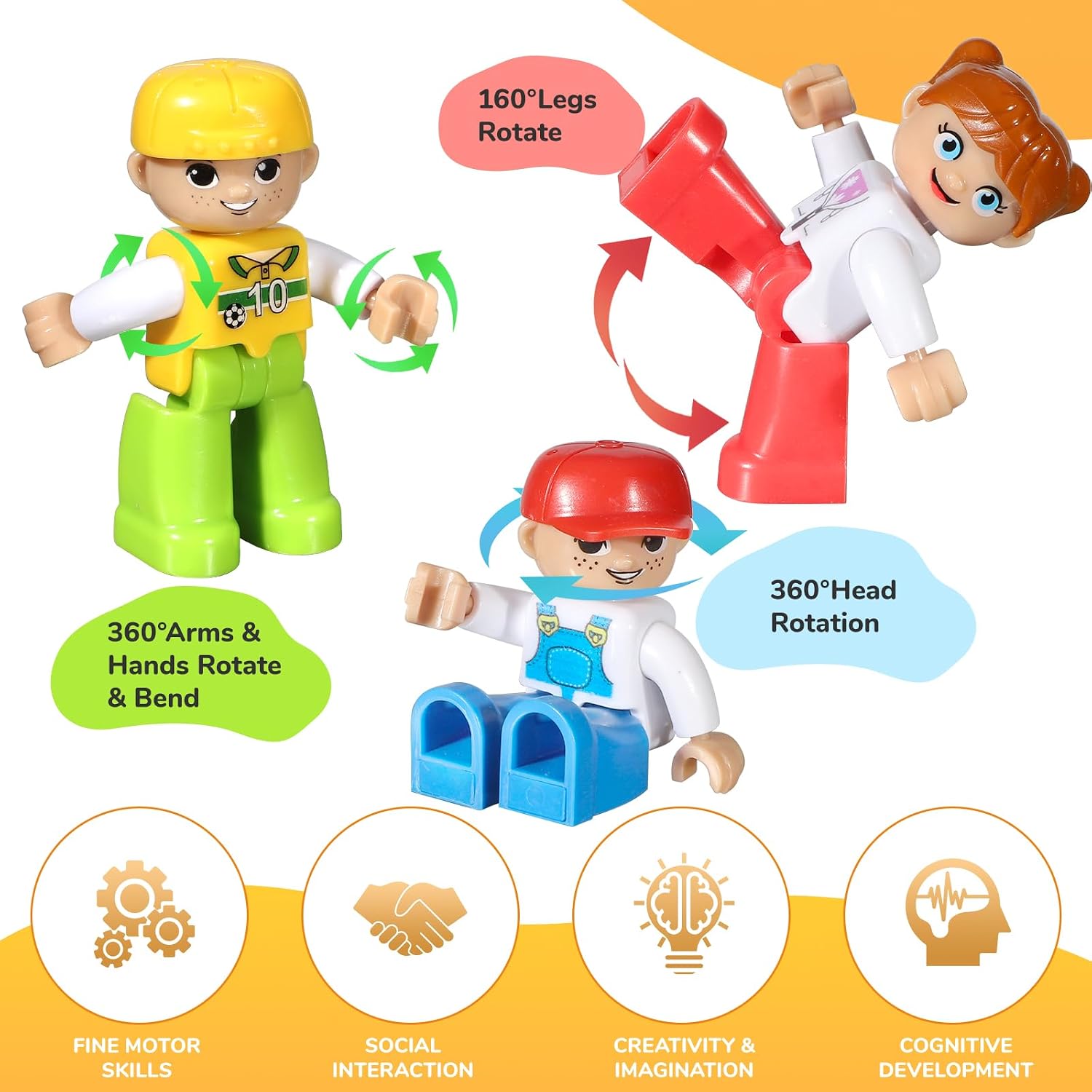 Detalle 2 de Large Magnetic Figures 3 Inch Set