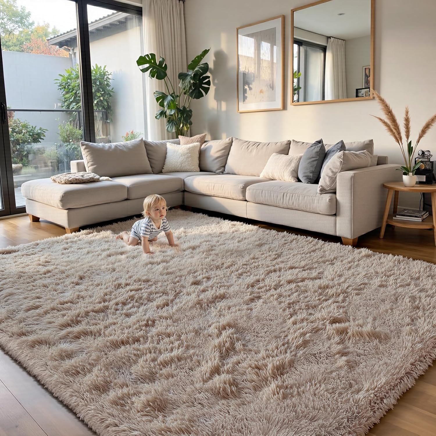 yongyangjuxin Fluffy Rug Shaggy Area Rug 8x10