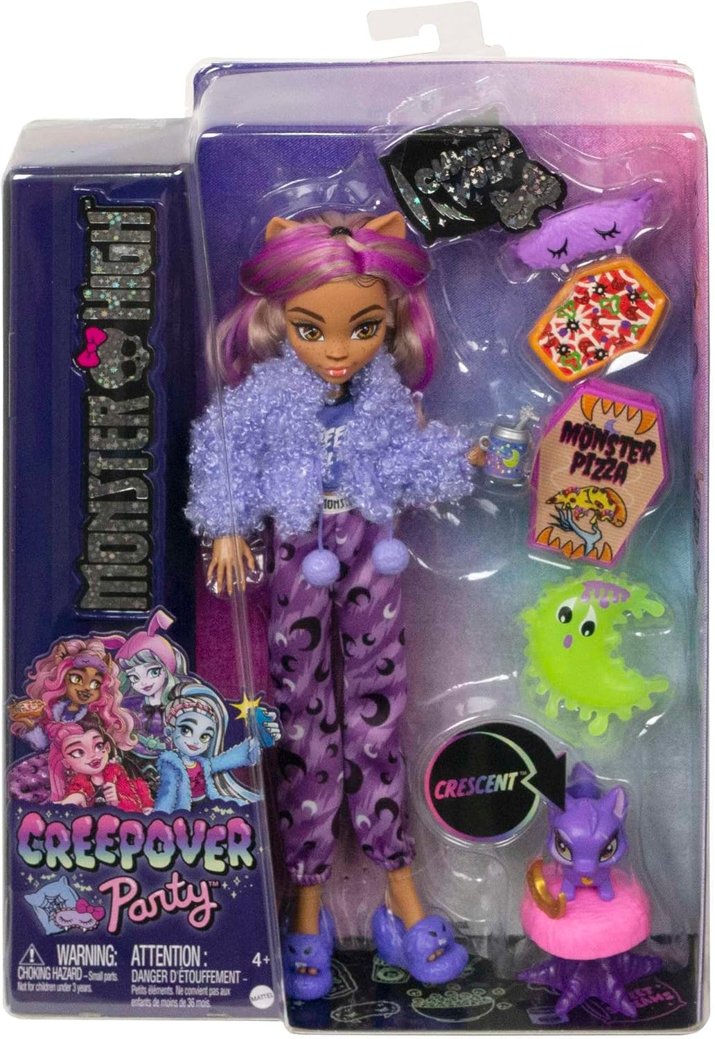 Thumbnail 5 de Monster High Fiesta de Pijamas Clawdeen Wolf 🎀 con Muñeca y Accesorios