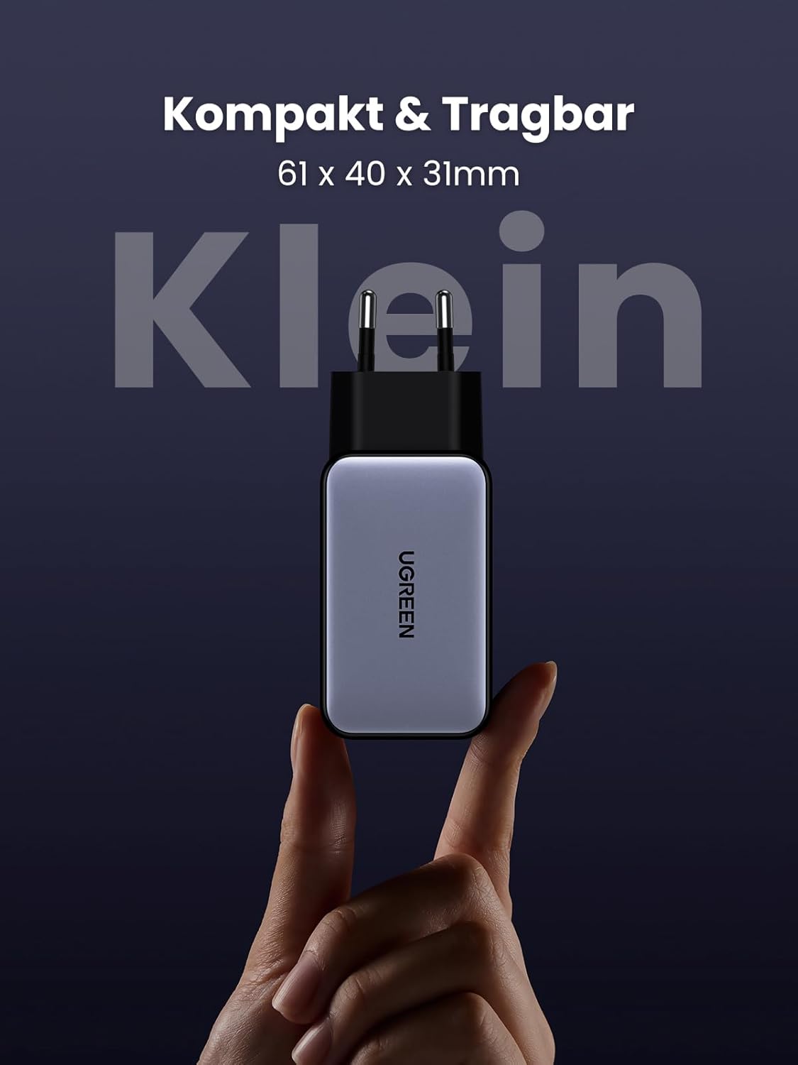 Thumbnail 5 de UGREEN Nexode 65W USB‑C Ladegerät mit 3 Ports