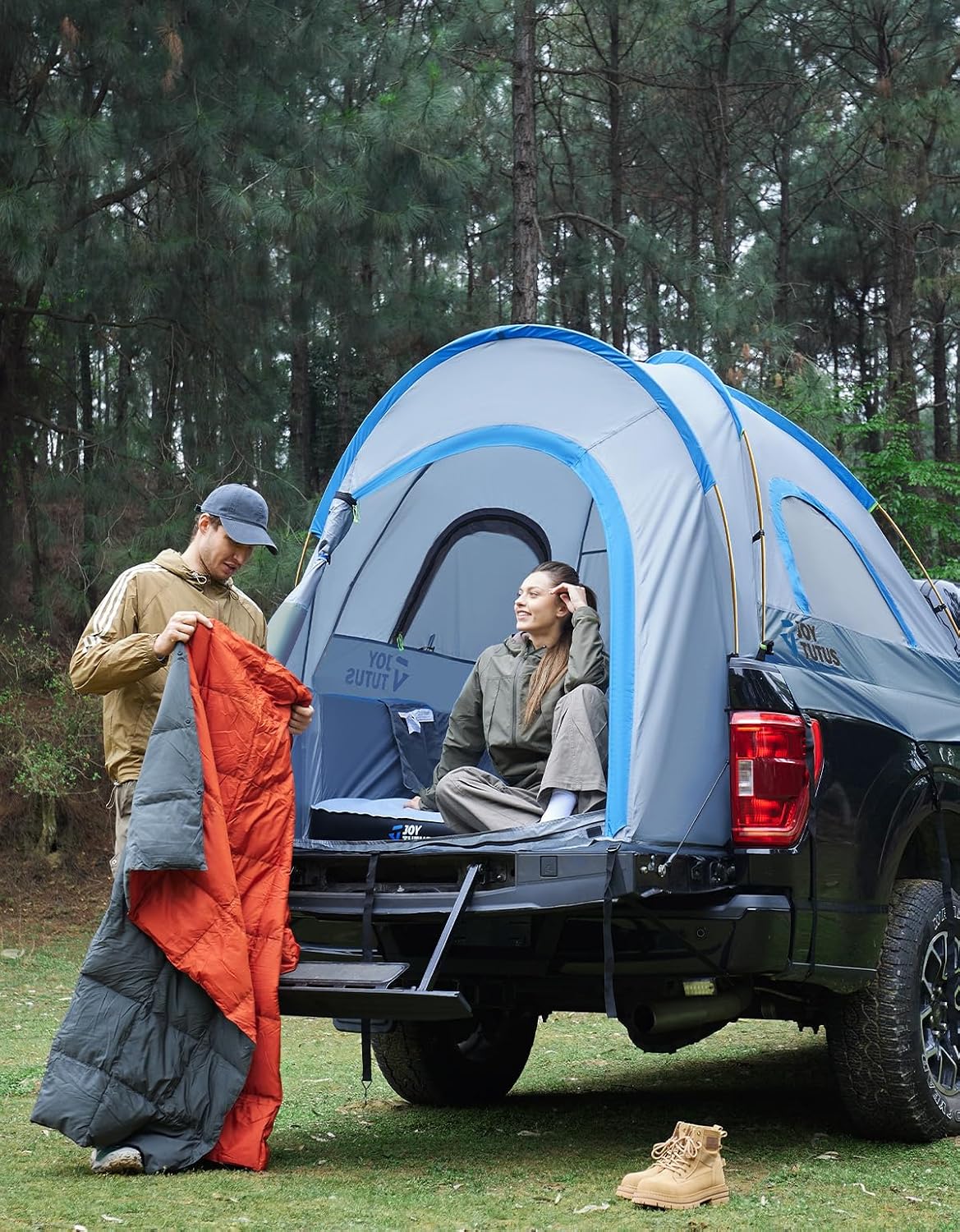 Thumbnail 5 de JOYTUTUS Truck Tent for 5.0–5.2 ft Beds with Rainfly and Aluminum Poles