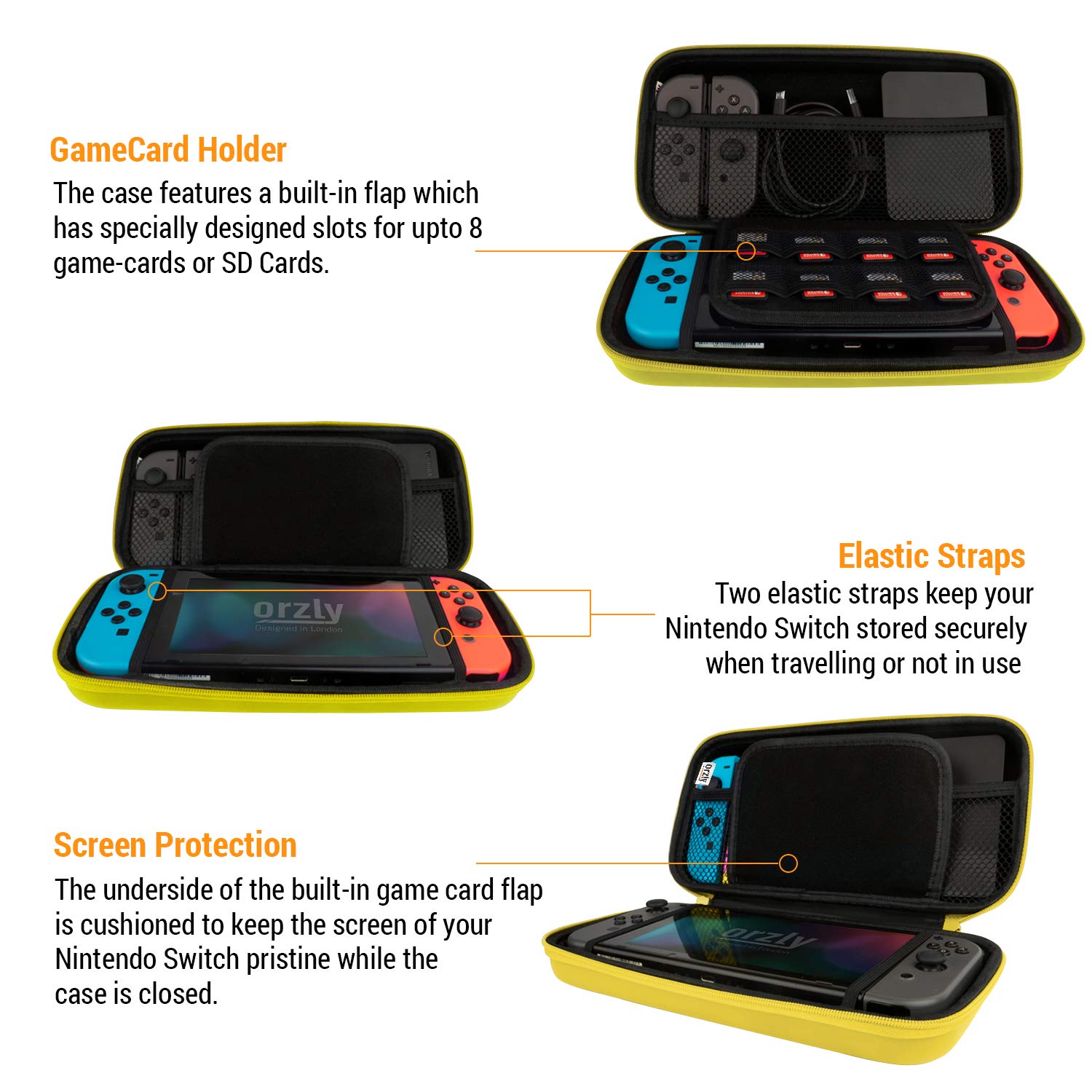 Detalle 2 de Orzly Carrying Case for Nintendo Switch OLED 7.0