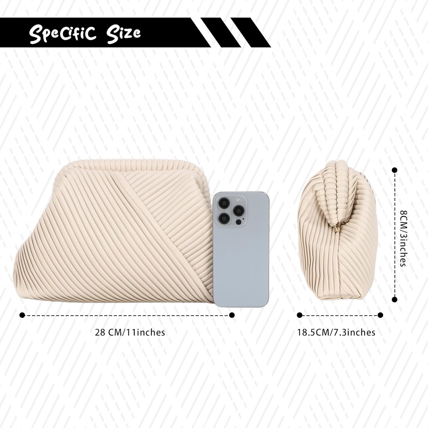Thumbnail 2 de Fecialy Ruched Clutch Purse for Women
