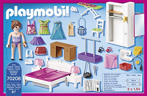 Thumbnail 6 de Playmobil 70208 Chambre avec Espace Couture – Maison de poupée avec coin couture