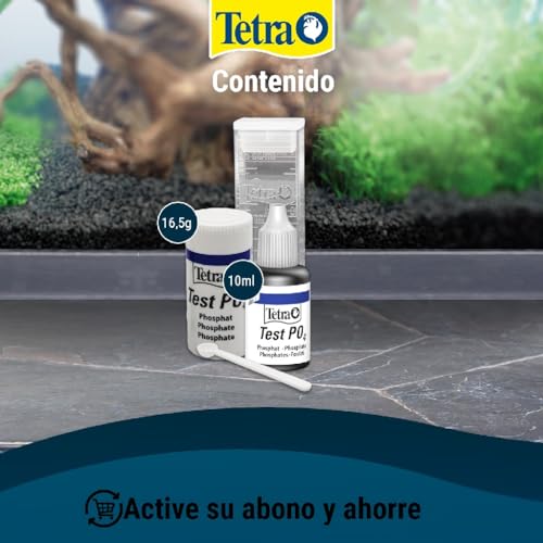 Detalle de Tetra Test PO4 (fosfato) – Prueba de Agua para acuarios de agua dulce y estanques de jardín