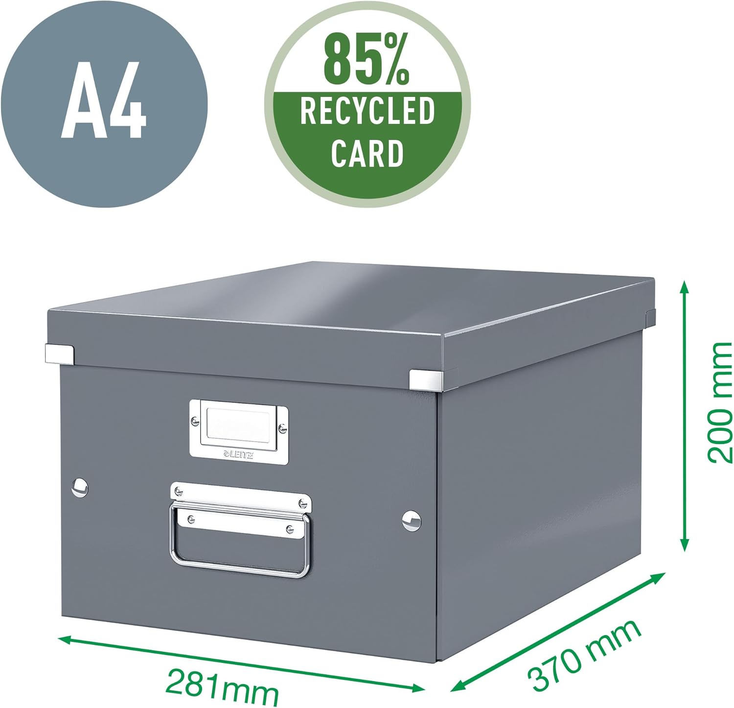 Thumbnail 3 de Scatola archivio Leitz Click & Store WOW formato Medium per A4 e oggetti di medie dimensioni, bianco 60440001