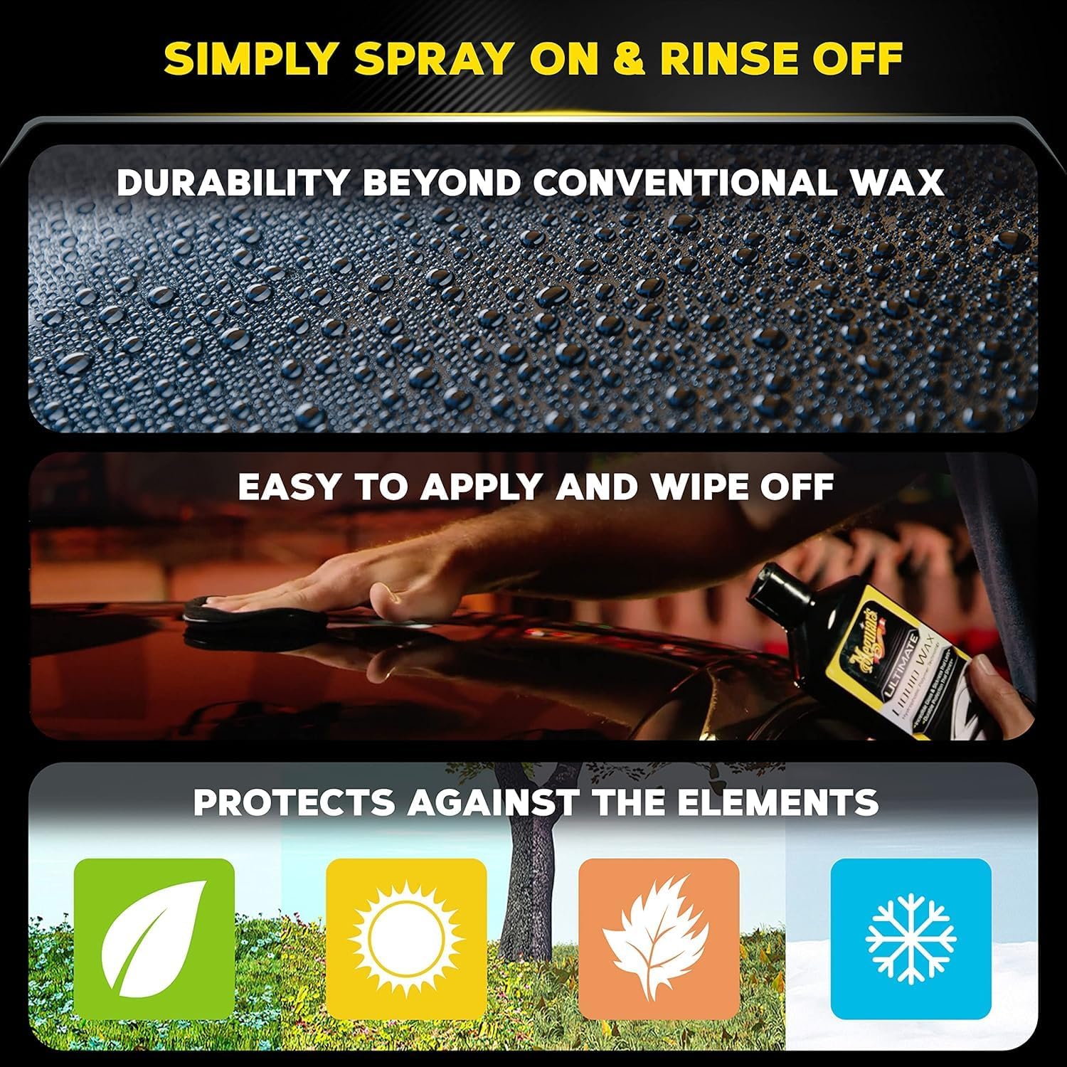 Thumbnail 3 de Meguiar's Ultimate Liquid Wax 473ml – Improved Formula with Included Towel and Applicator Pad