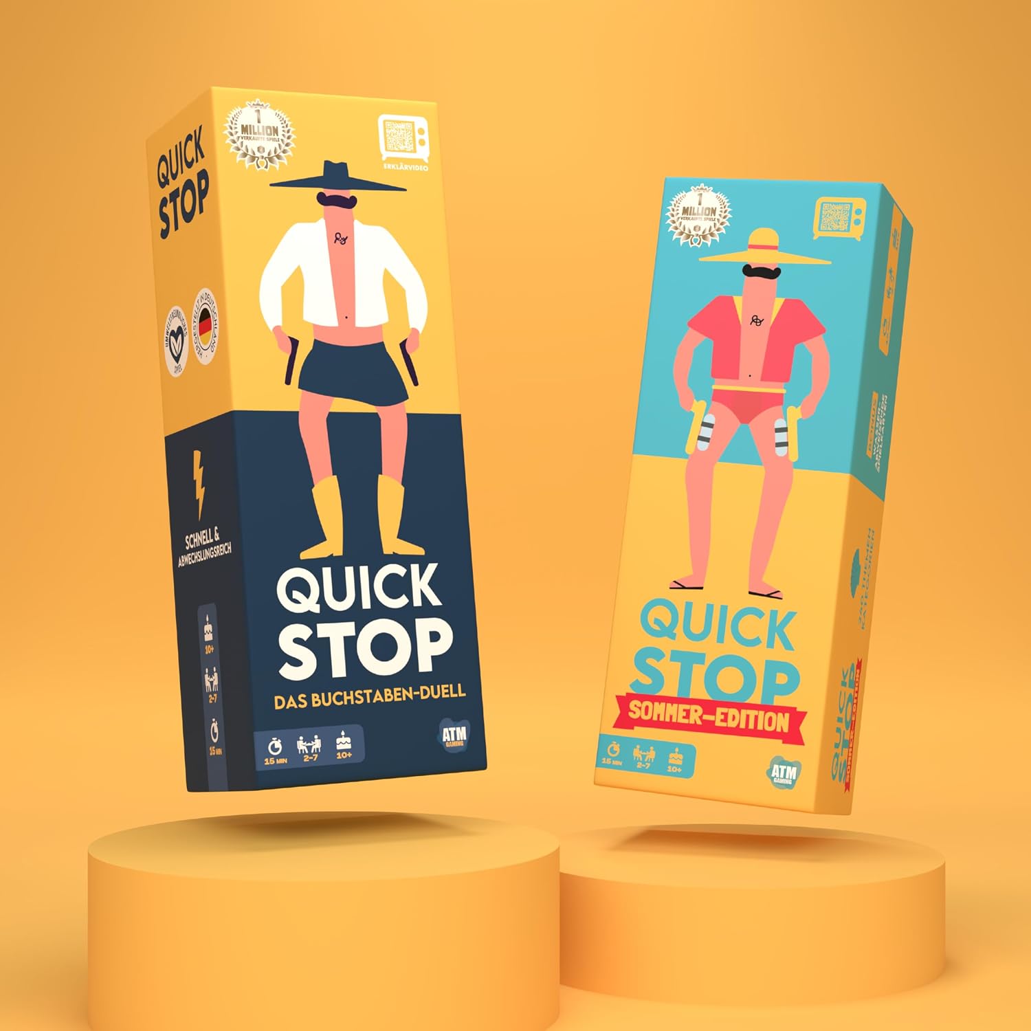 Thumbnail 6 de ATM Gaming Quickstop – Das Buchstaben-Duell: Schnelles Buchstabenspiel für 2–7 Spieler