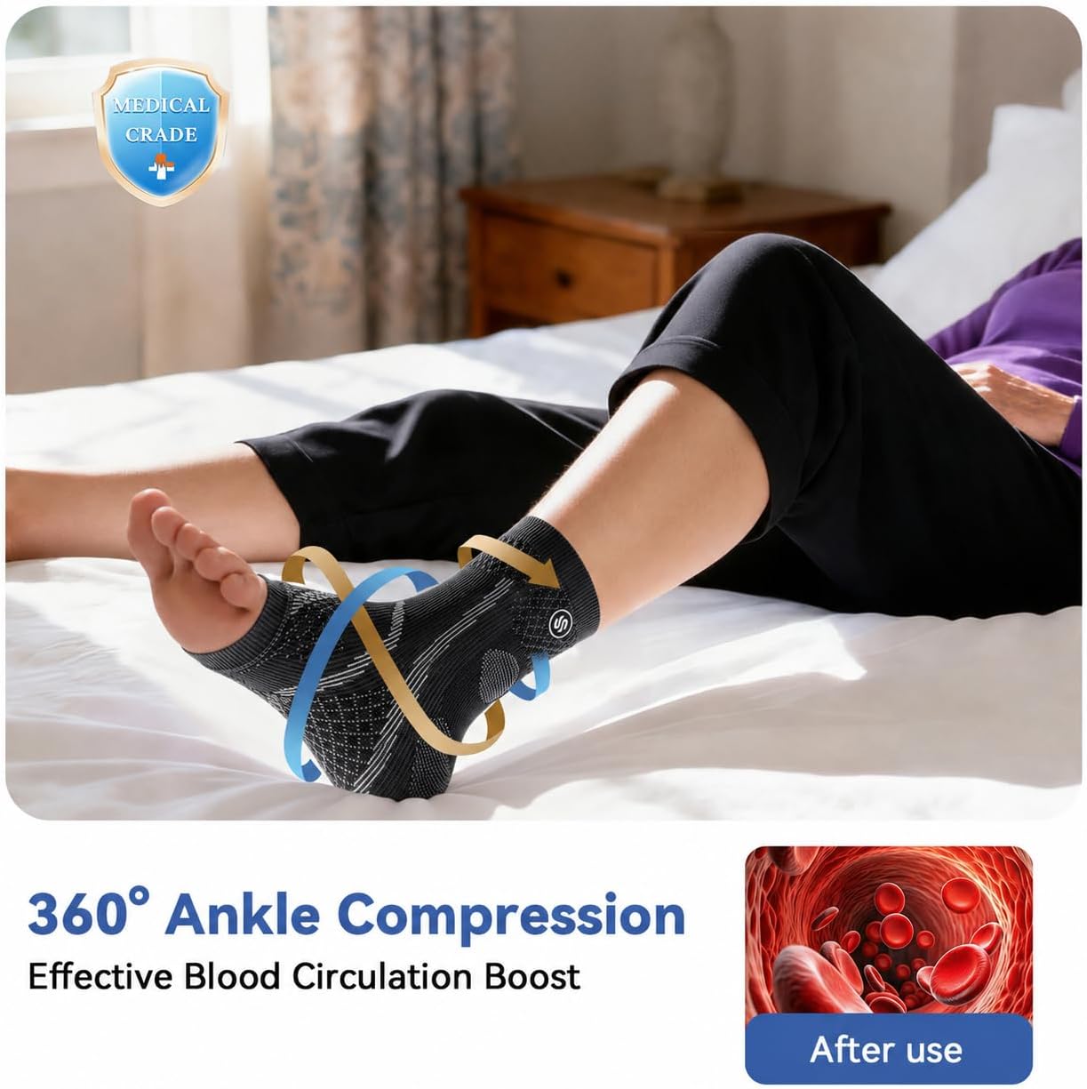 Detalle de Toeless Neuropathy Compression Socks