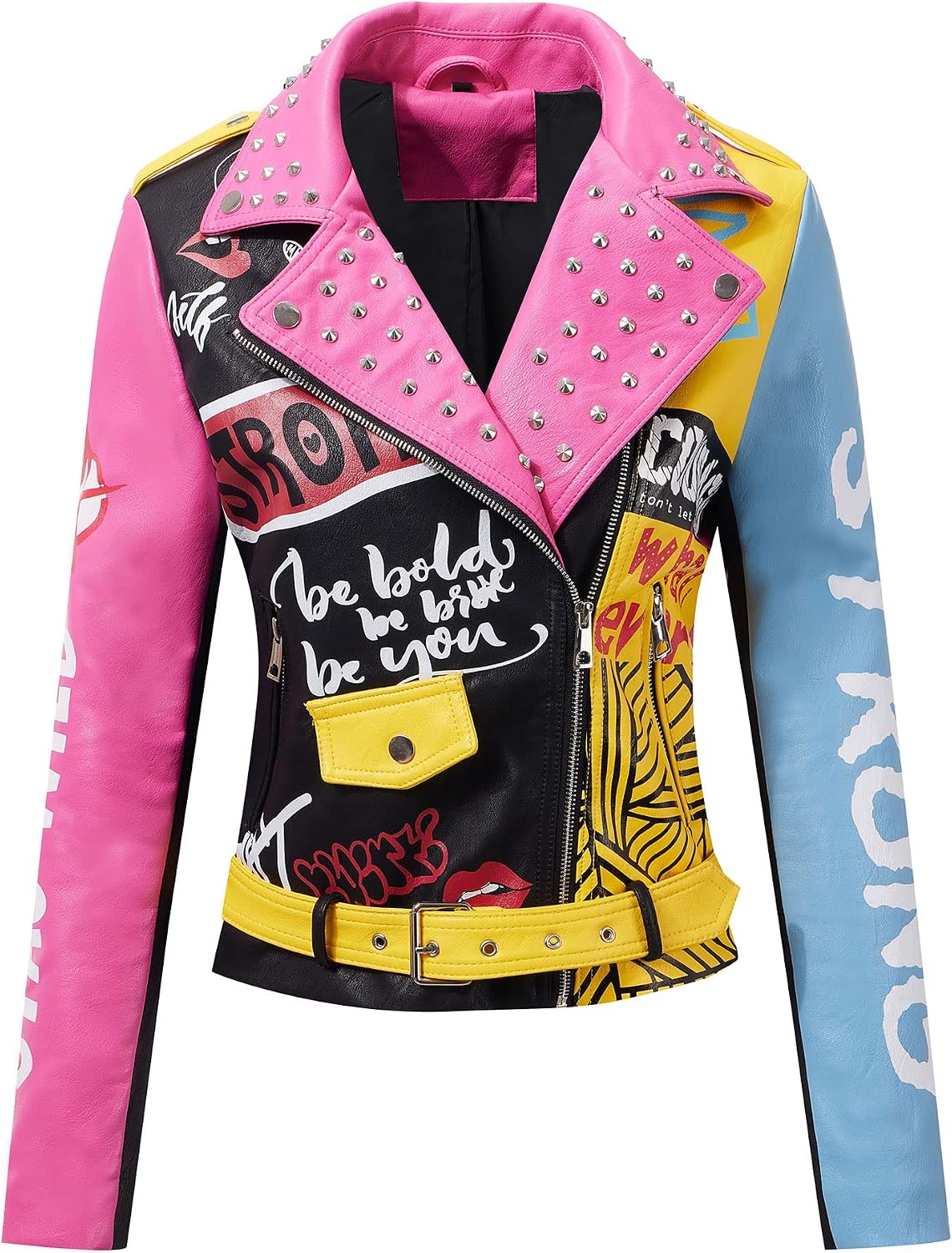Thumbnail 6 de RISISSIDA Faux Leather Moto Jacket