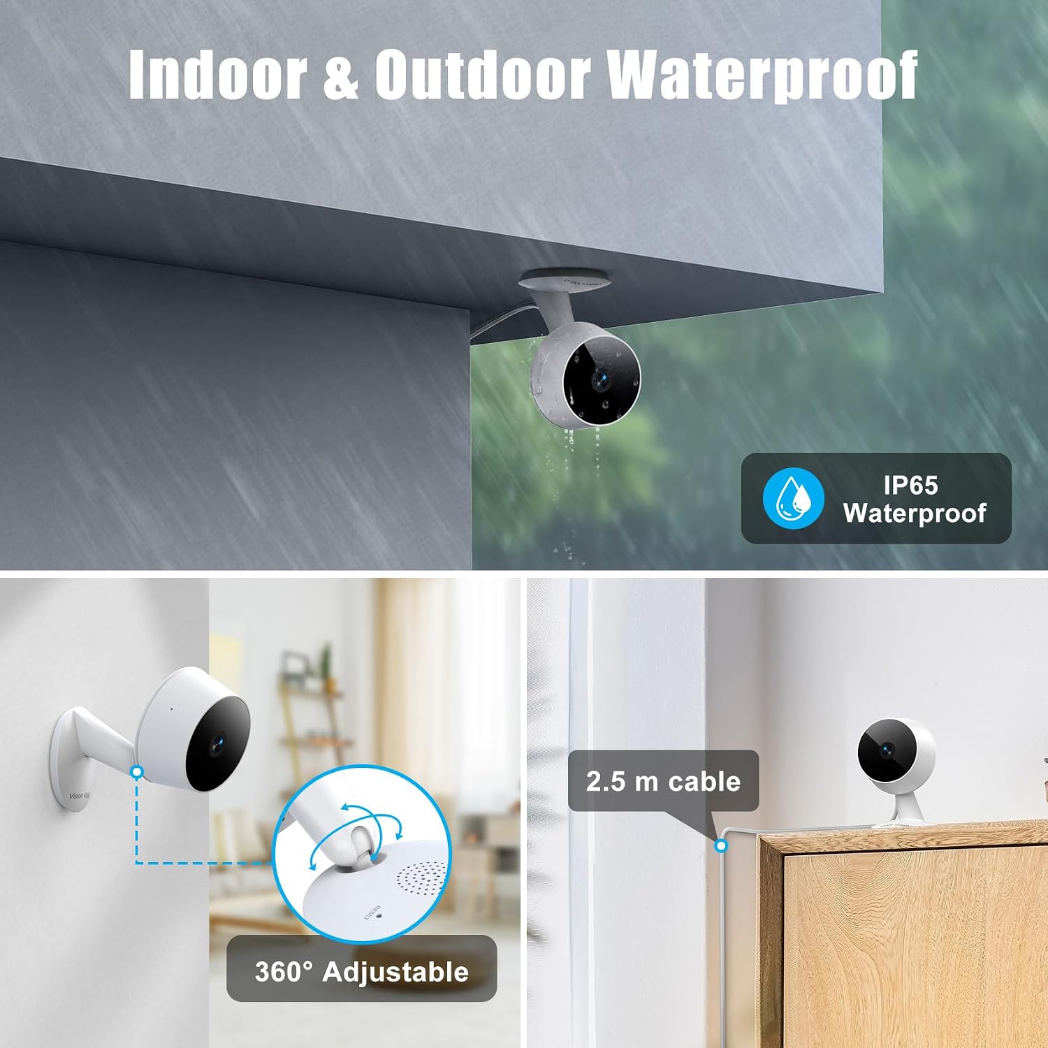 Thumbnail 5 de VISION WELL 2-Pack 2K Security Camera