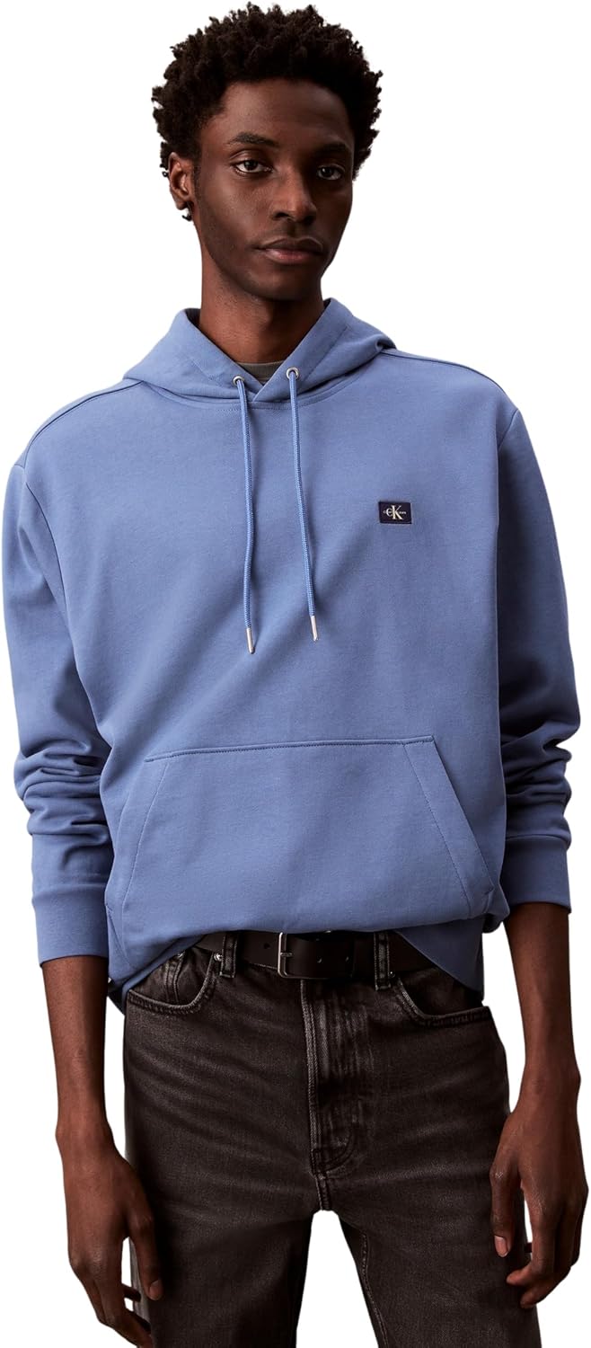 Detalle de Calvin Klein Men’s Terry Badge Hoodie