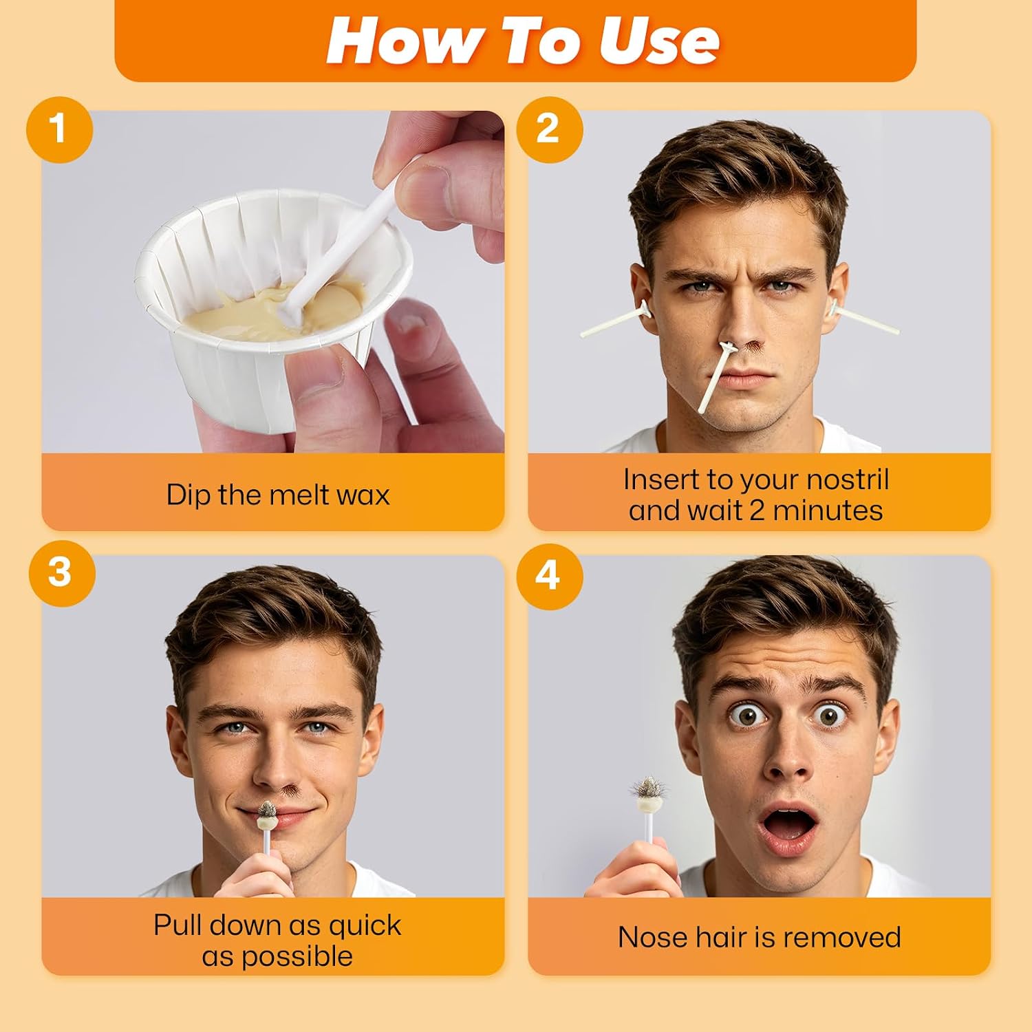 Thumbnail 1 de Nose Wax 100g nose hair removal kit — 30 applicators
