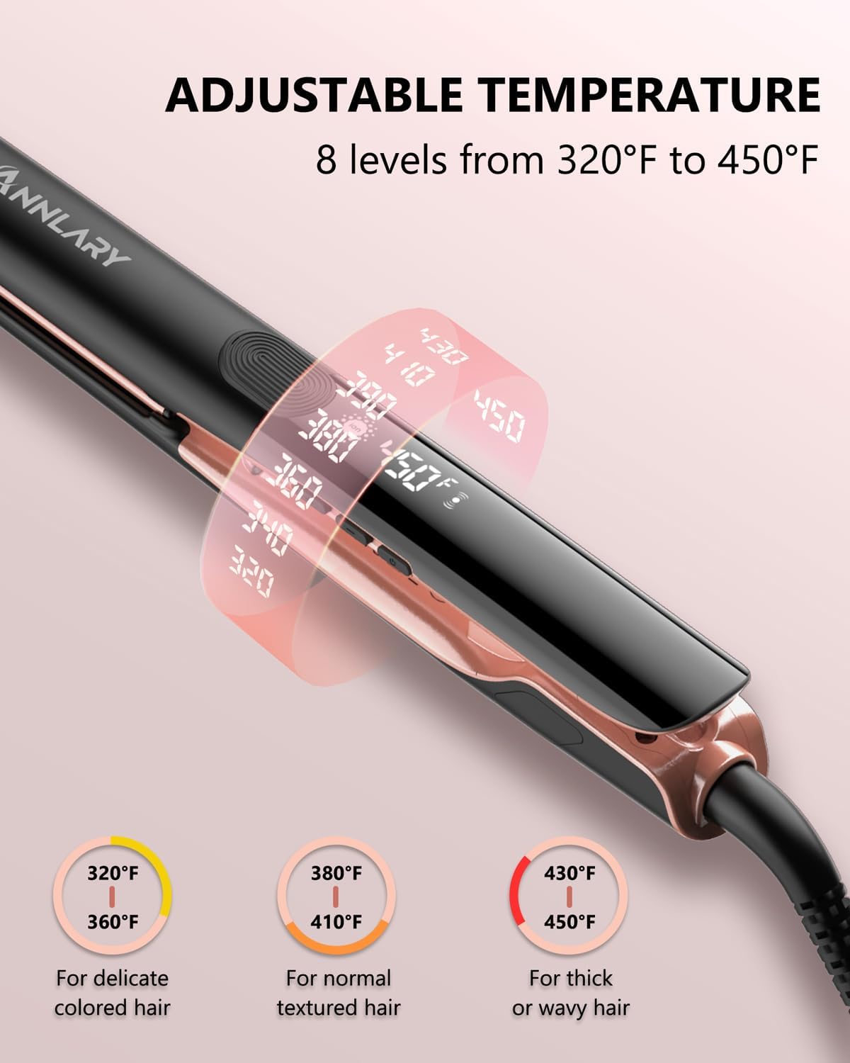Detalle de Annlary Hair Straightener 1 Inch 💇