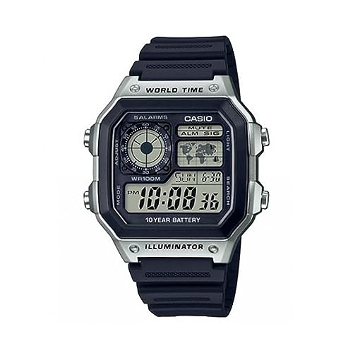 Detalle de Casio Collection AE-1200WH-1CVEF : Montre Digitale pour Hommes — sobriété et fiabilité