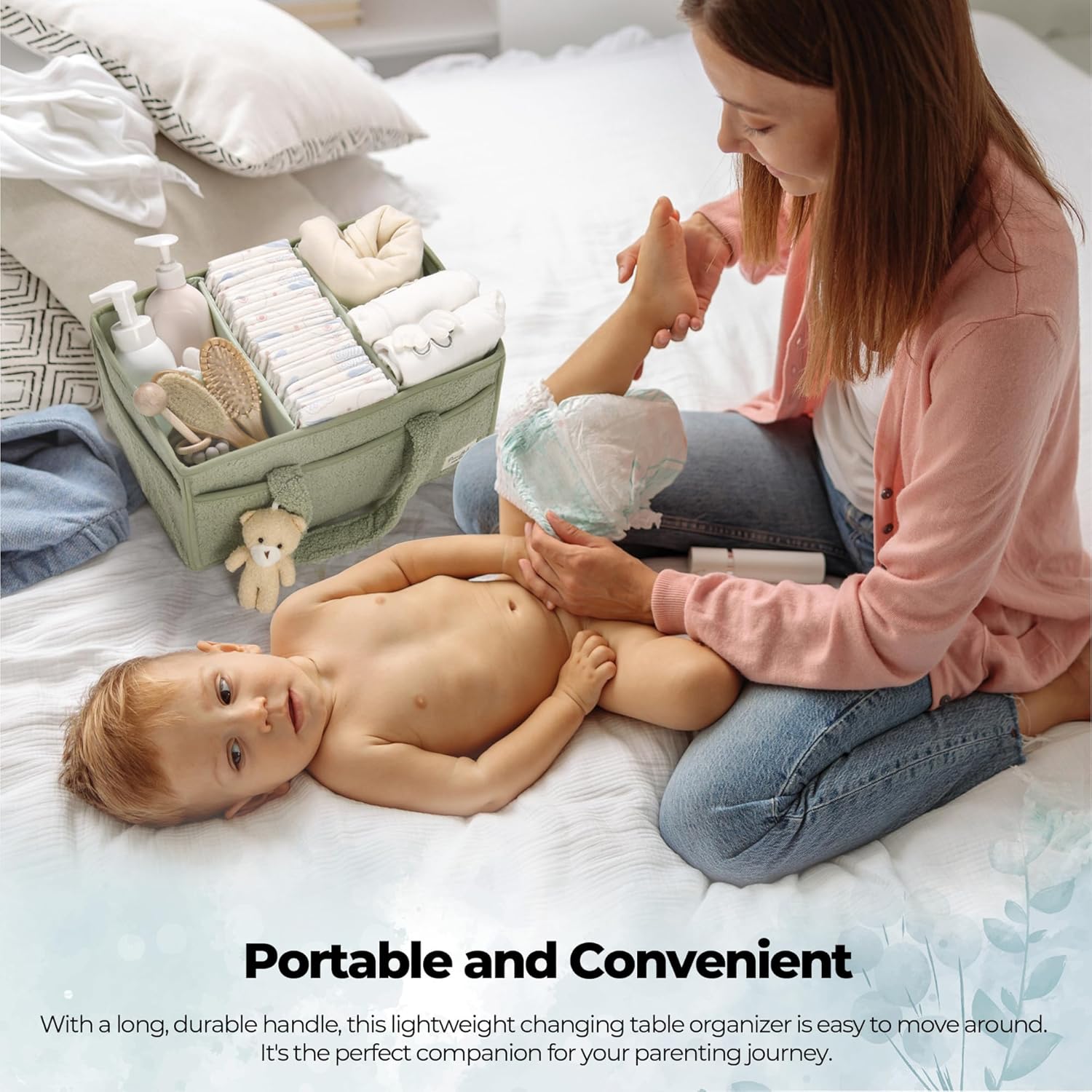 Detalle 2 de PeraBella Diaper Caddy 15x10x7 in