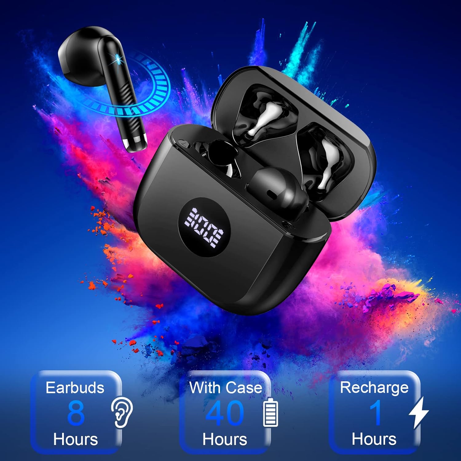 Thumbnail 6 de Wireless Earbuds Bluetooth 5.4 40H