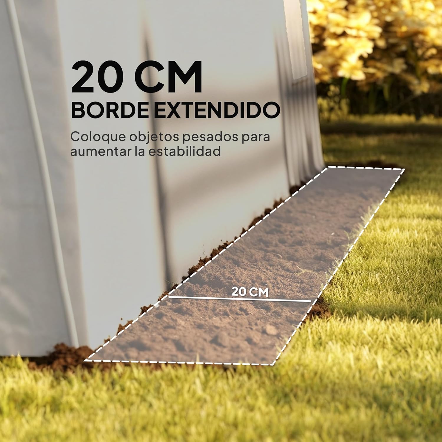 Thumbnail 4 de Outsunny Cobertizo Jardín Exterior 300x597x257 cm