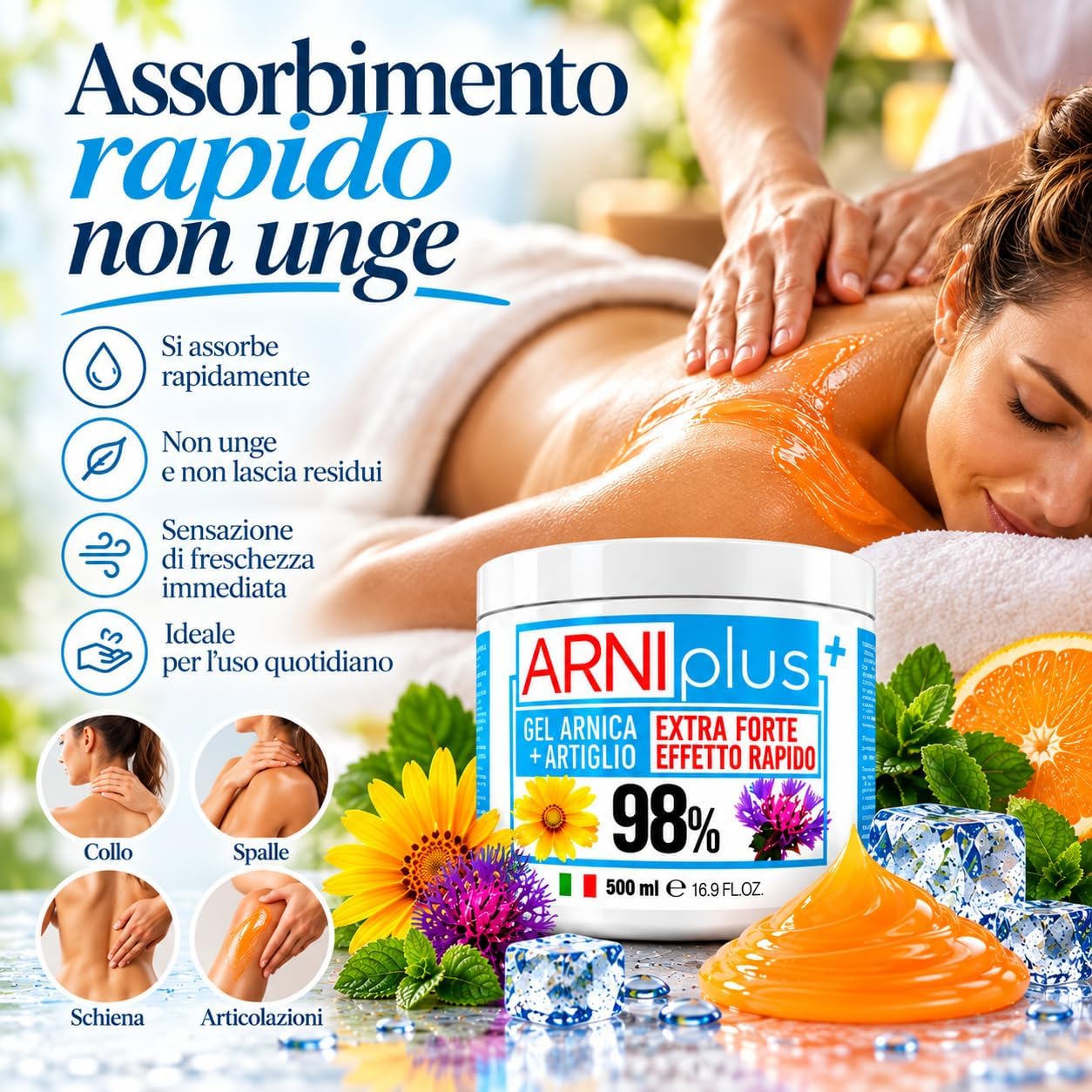 Thumbnail 1 de ARNIplus+ arnicagel voor paarden, 500 ml, verkoelend en niet-vettig