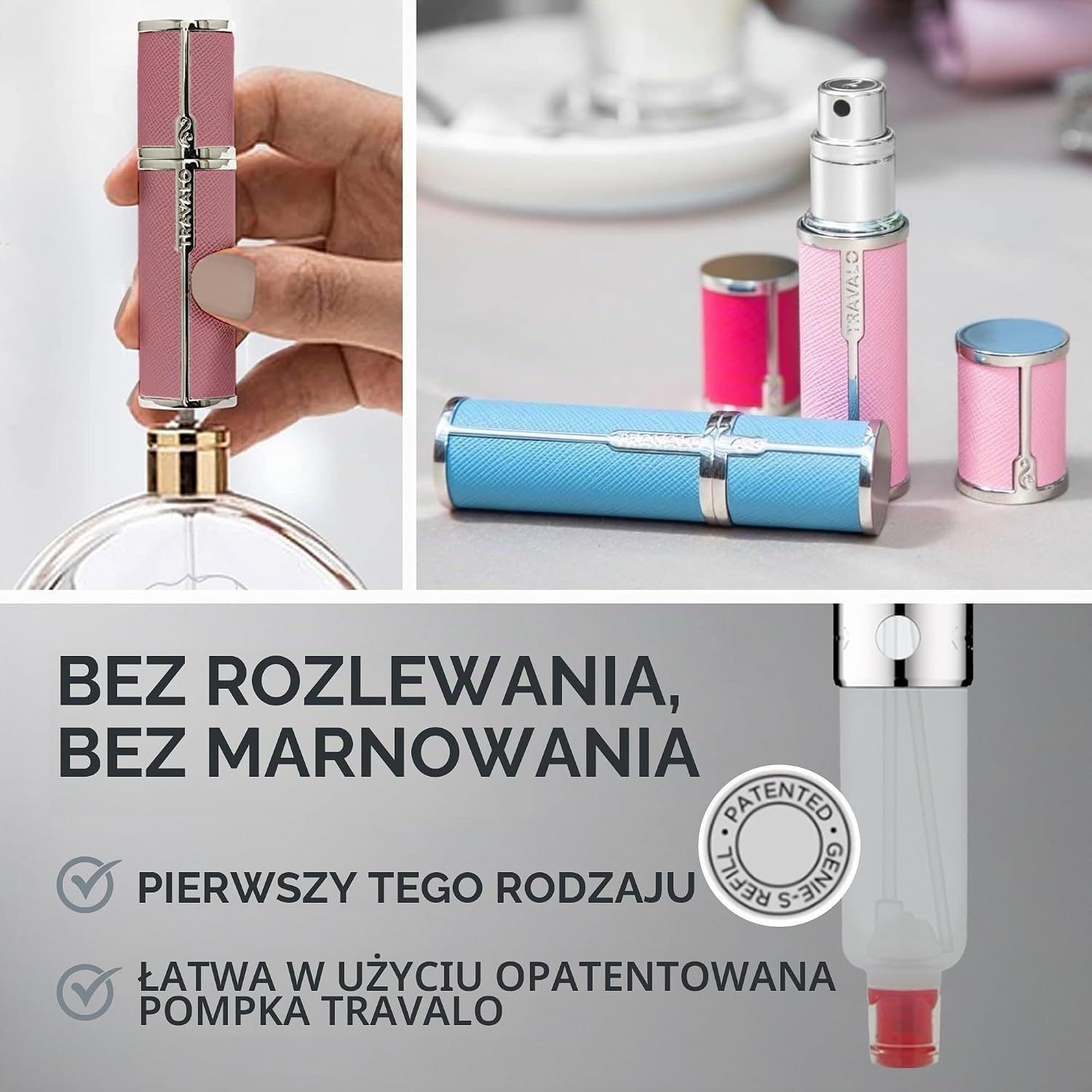 Thumbnail 4 de Travalo Milano HD Elegance – różowy atomizer do perfum 5 ml wielokrotnego użytku