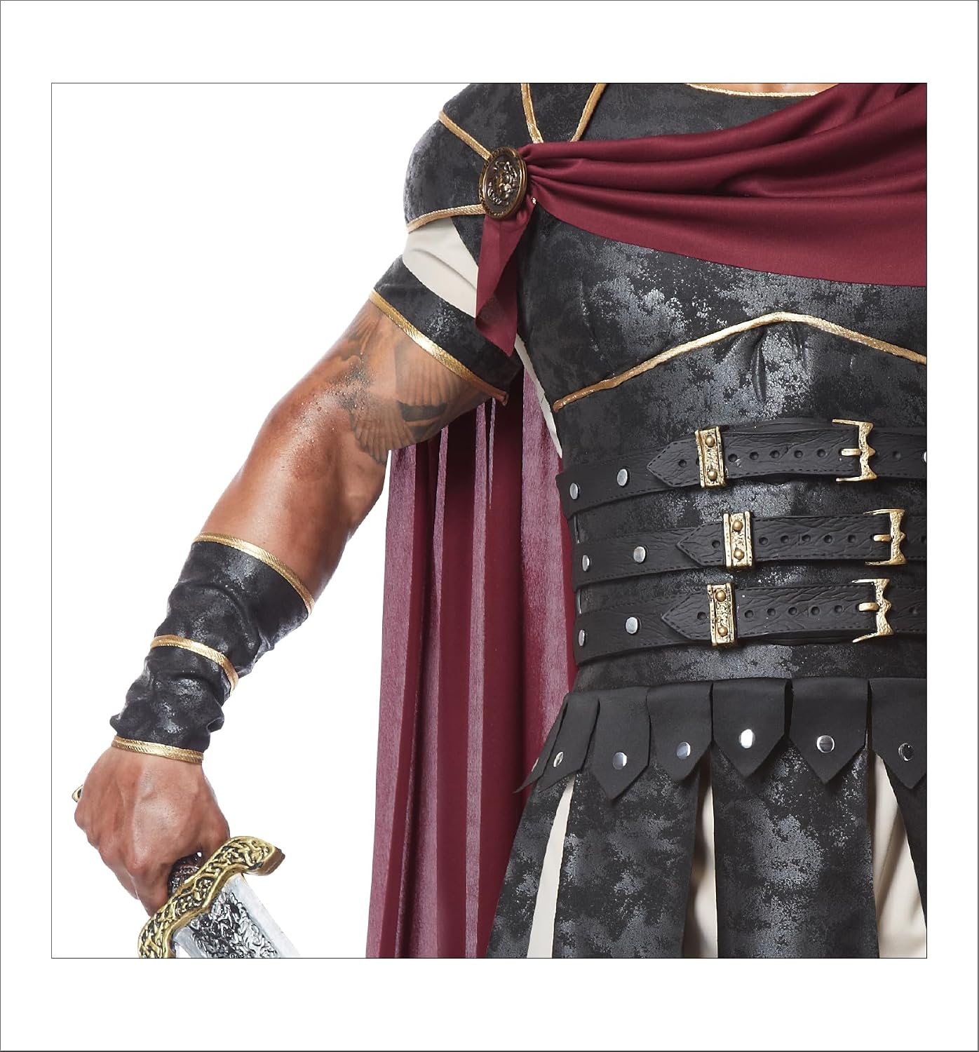 Detalle de California Costumes Men's Roman Gladiator Costume with Armor and Cape