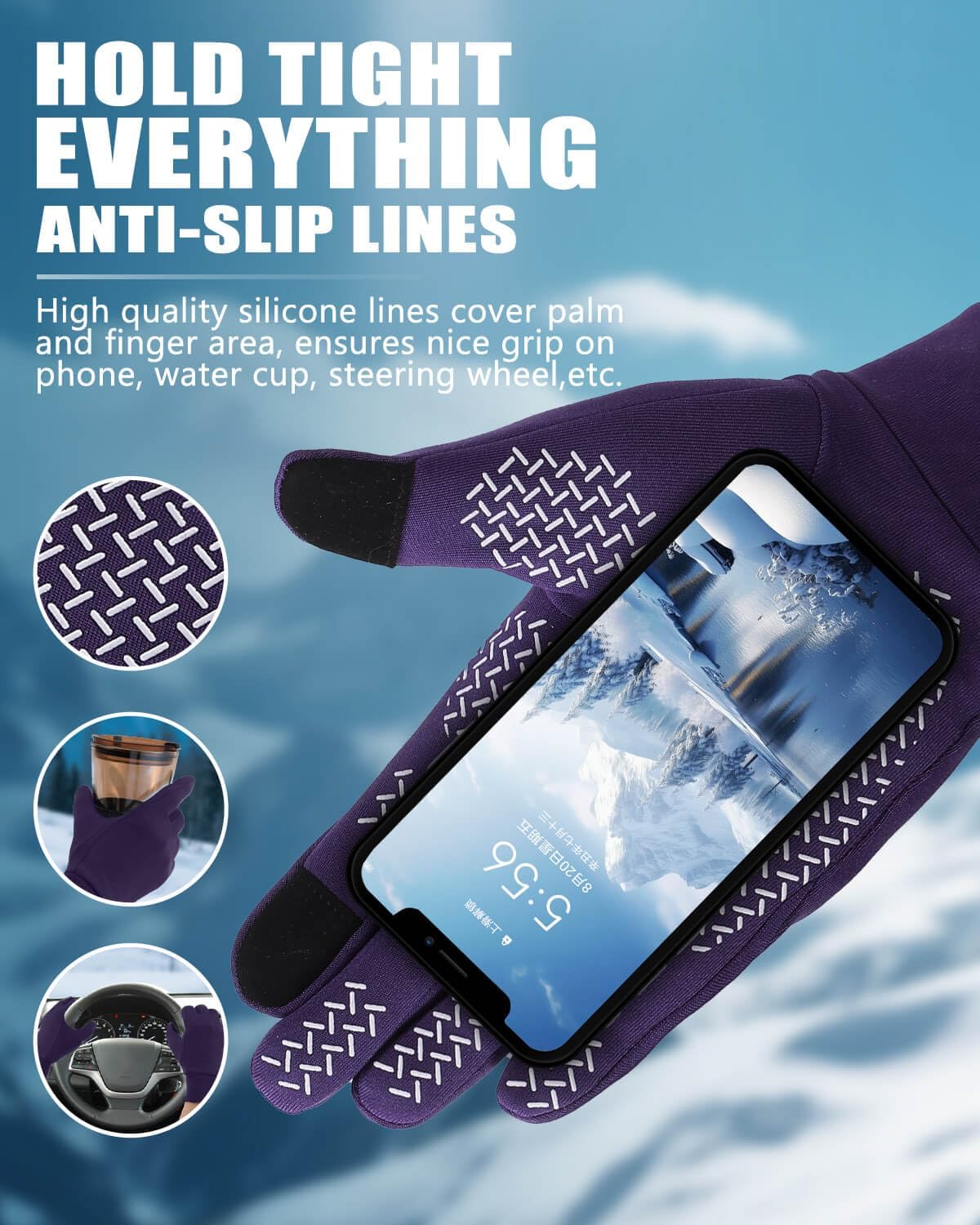 Thumbnail 2 de Aegend Winter Gloves 3 Sizes